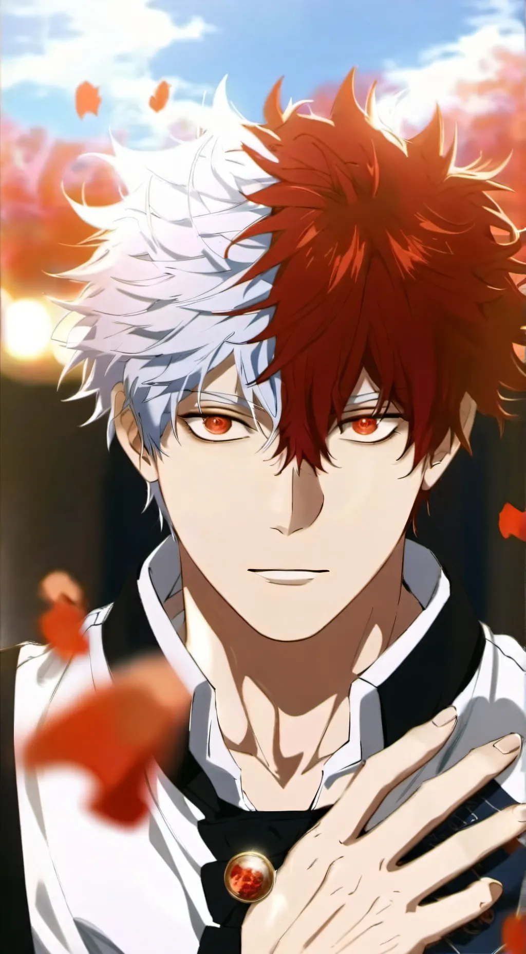 ai character: Shoto Todoroki 🔥❄ background