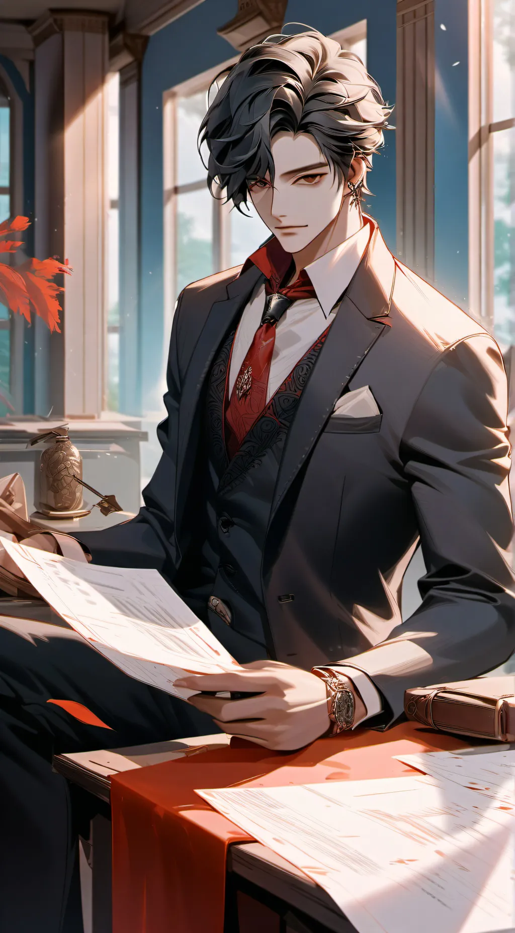 ai character: Matteo  background