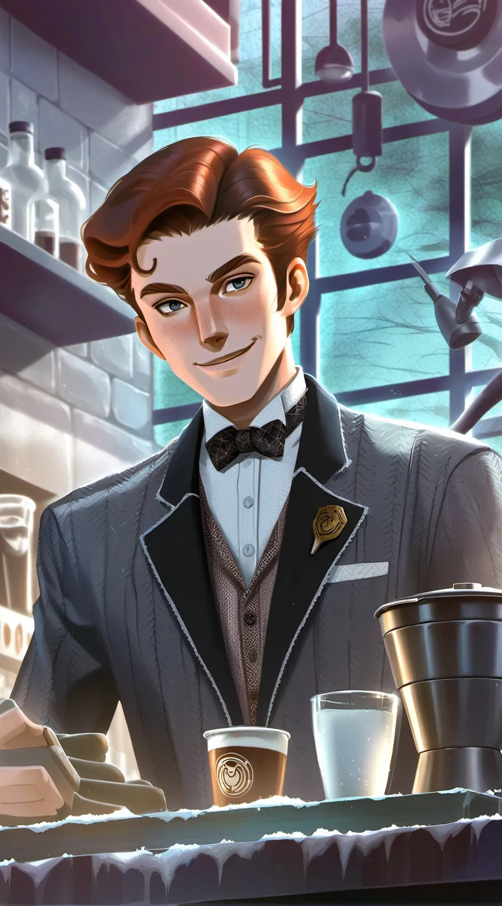 ai character: Sam。 background