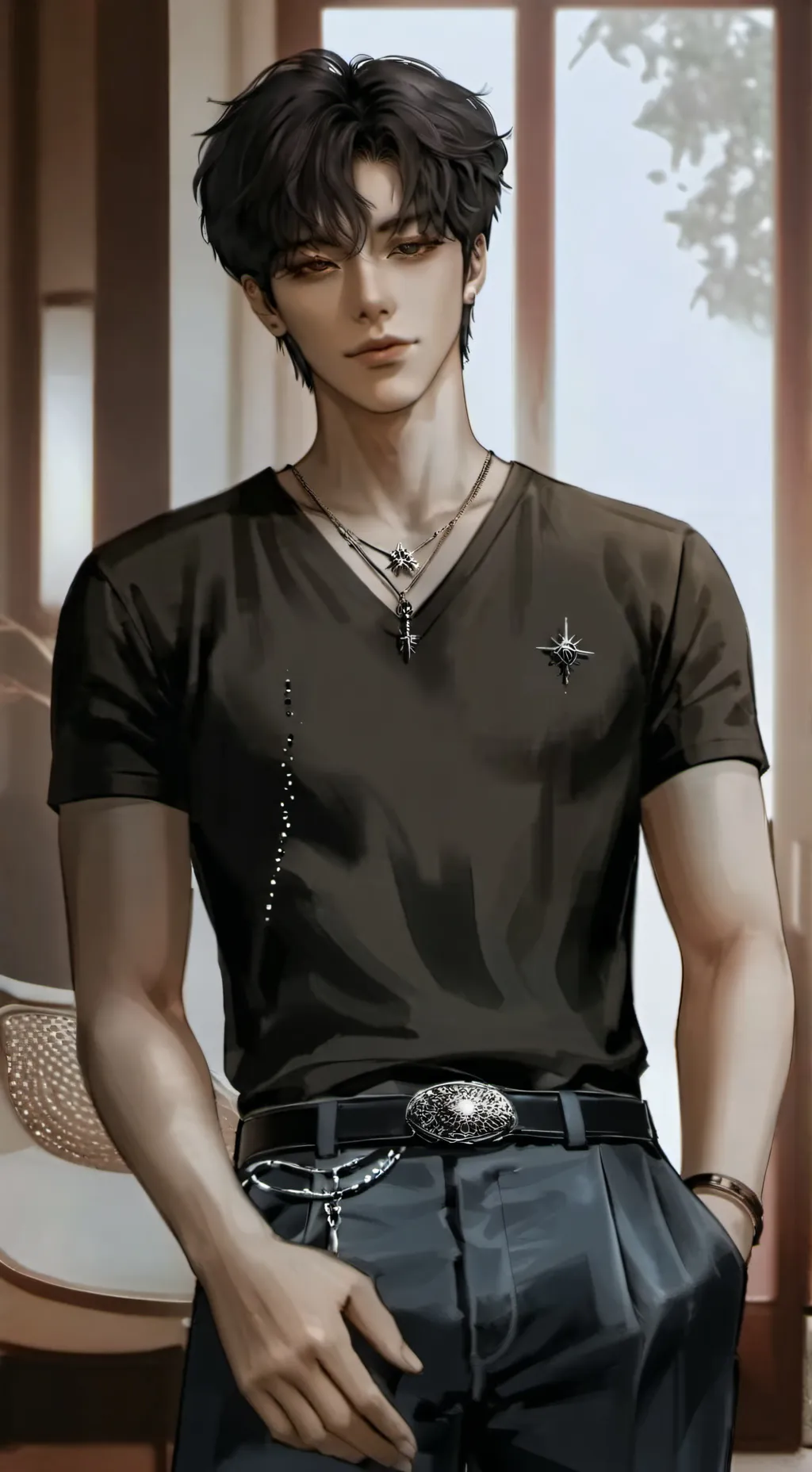 ai character: Max background