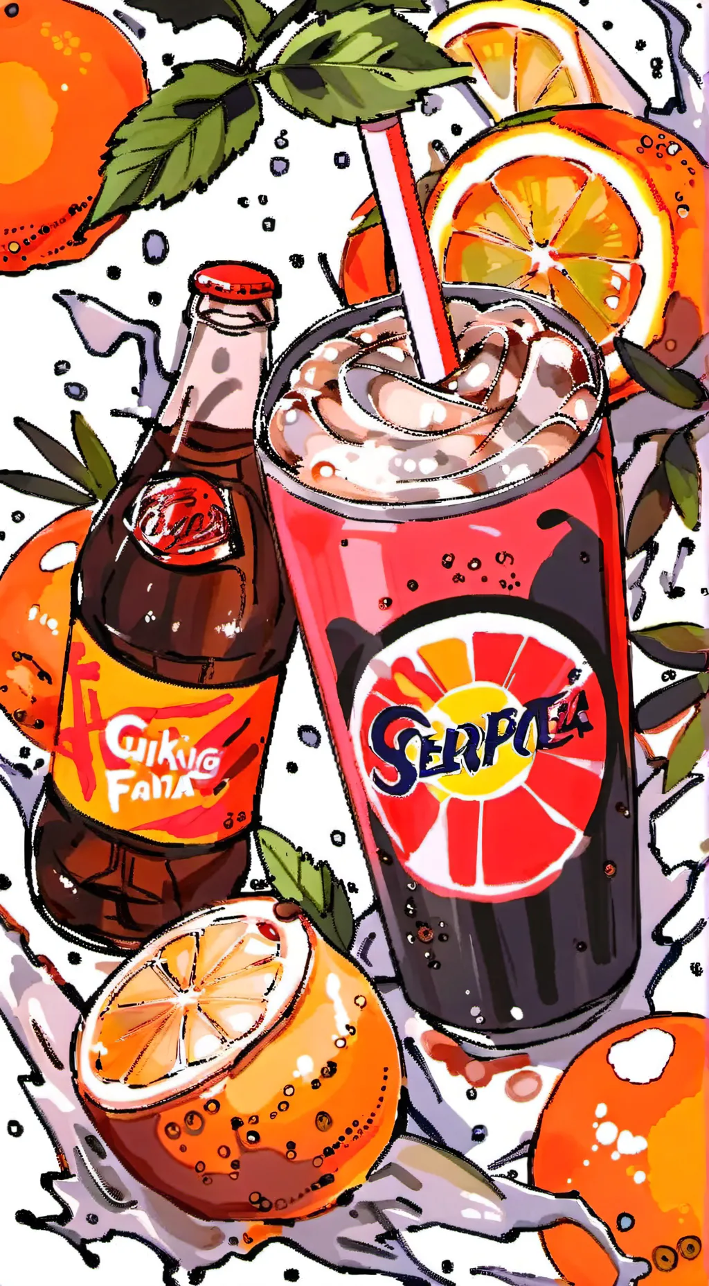 ai character: Drinks background