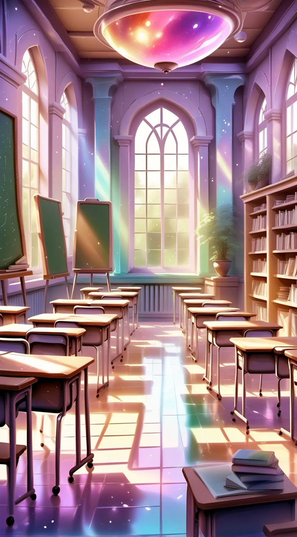 ai character: Middle School ☺️🍒🌸 background