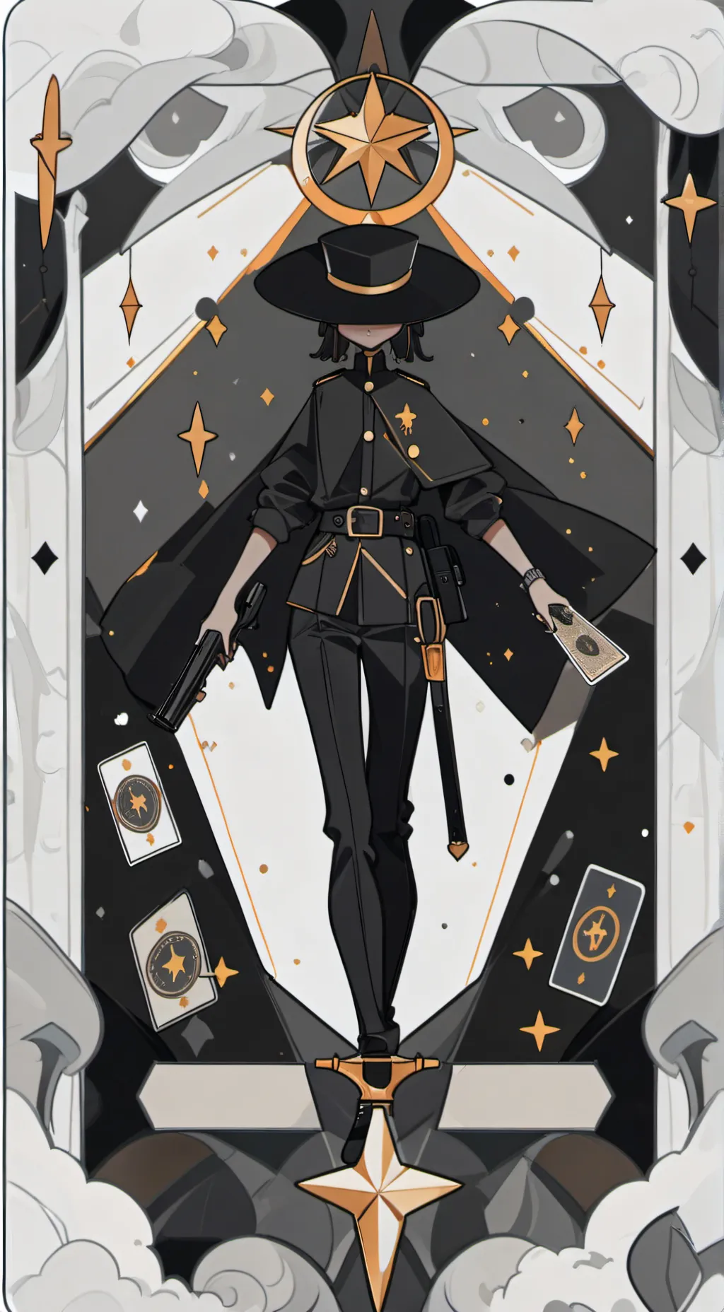 ai character: Brain rot killer background