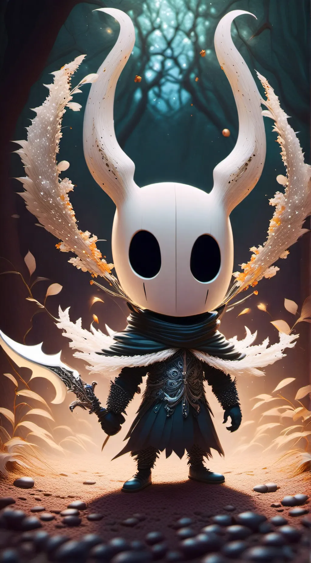 ai character: hollow knight kny background