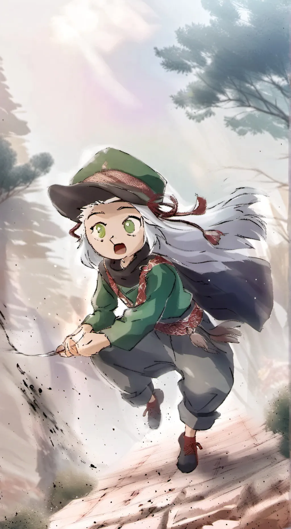 ai character: Hazy background