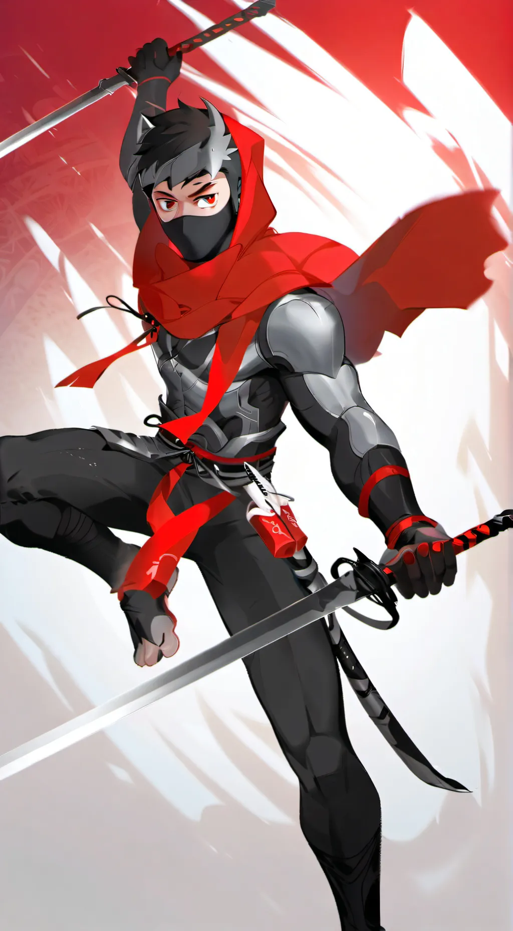 ai character: The Red Ninja  background