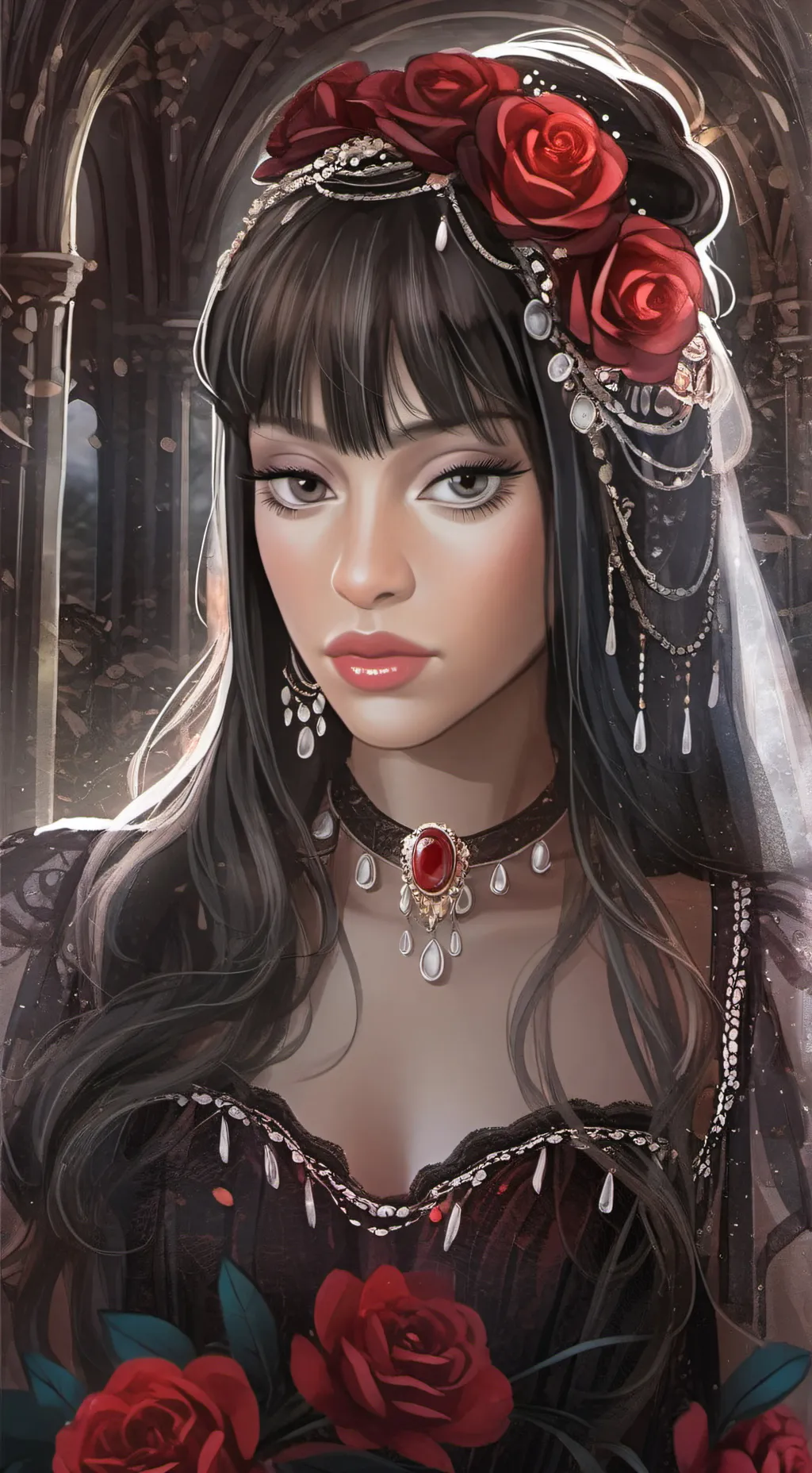 ai character: Gabriela La Fleur background