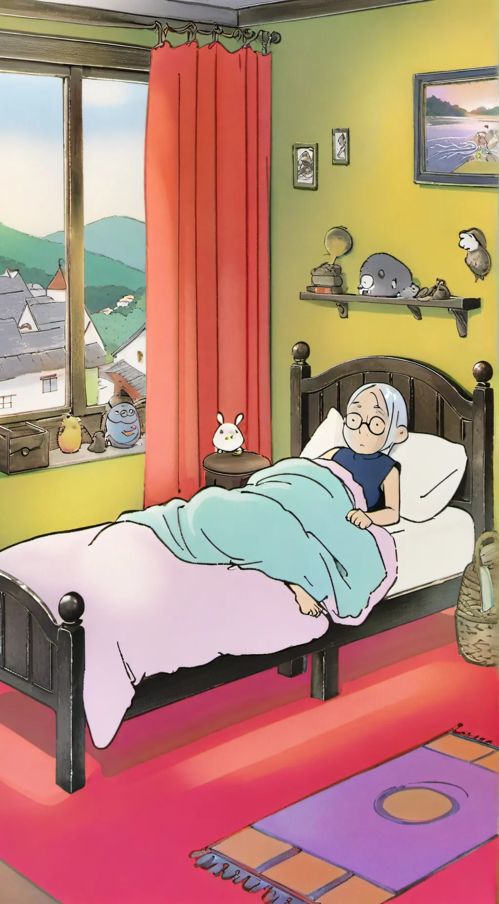 ai character: simp sleep background