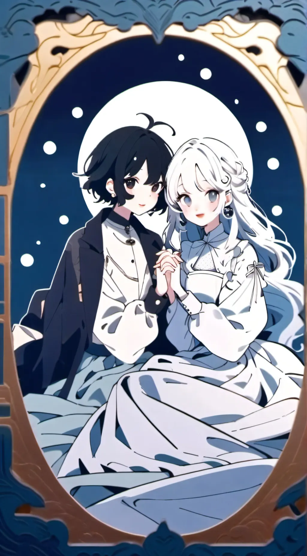 ai character: coral and mia background