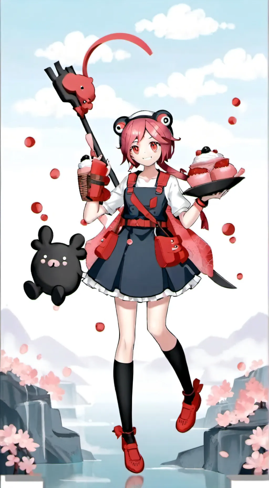 ai character: Kasane Teto background