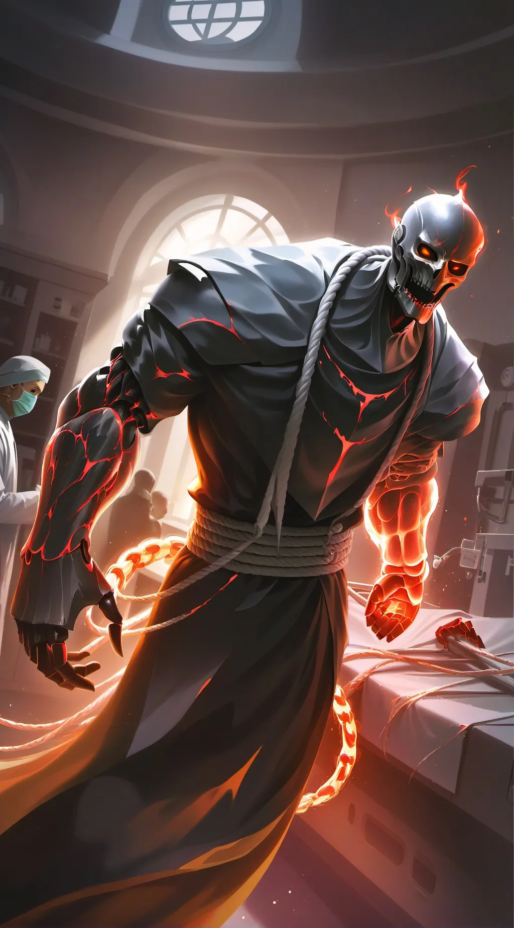 ai character: la parca background