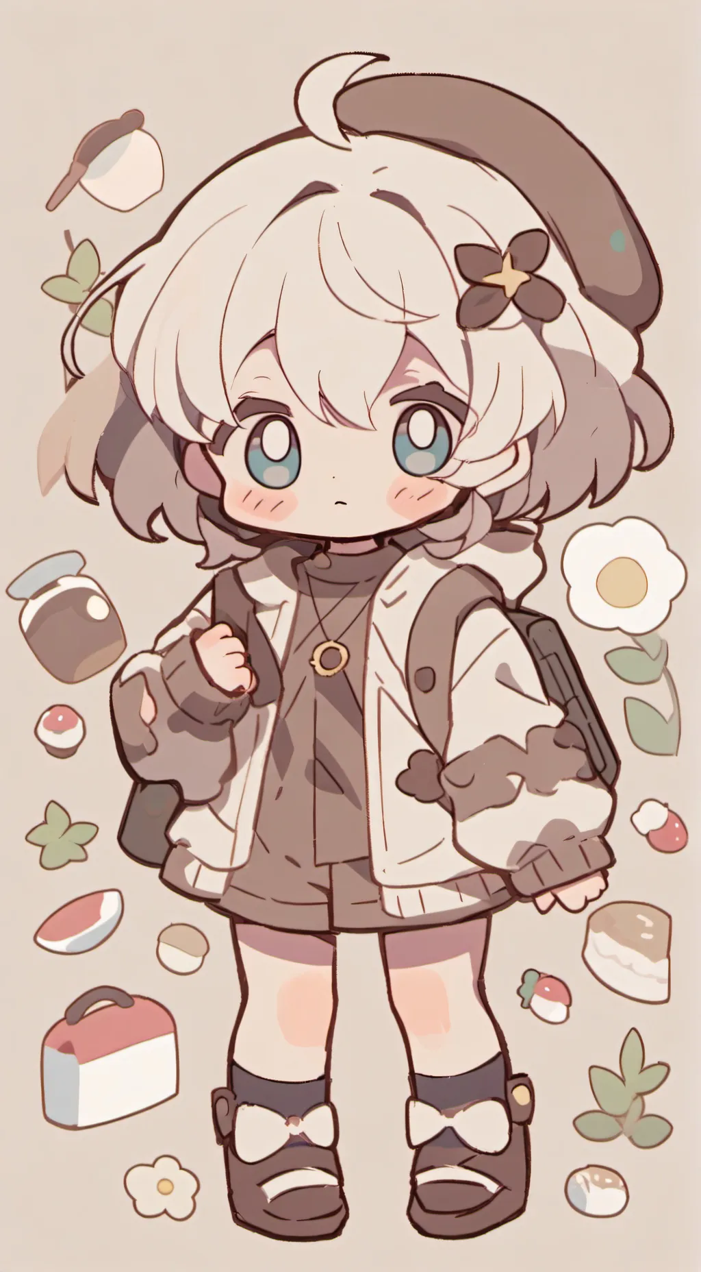 ai character: cute baby background