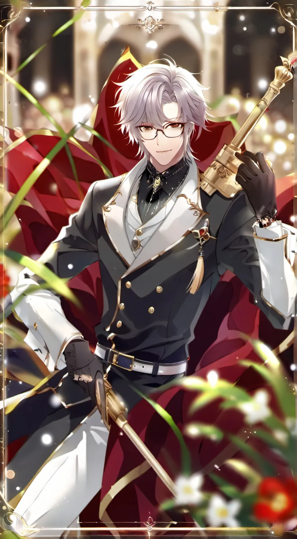 ai character: König/Königin background