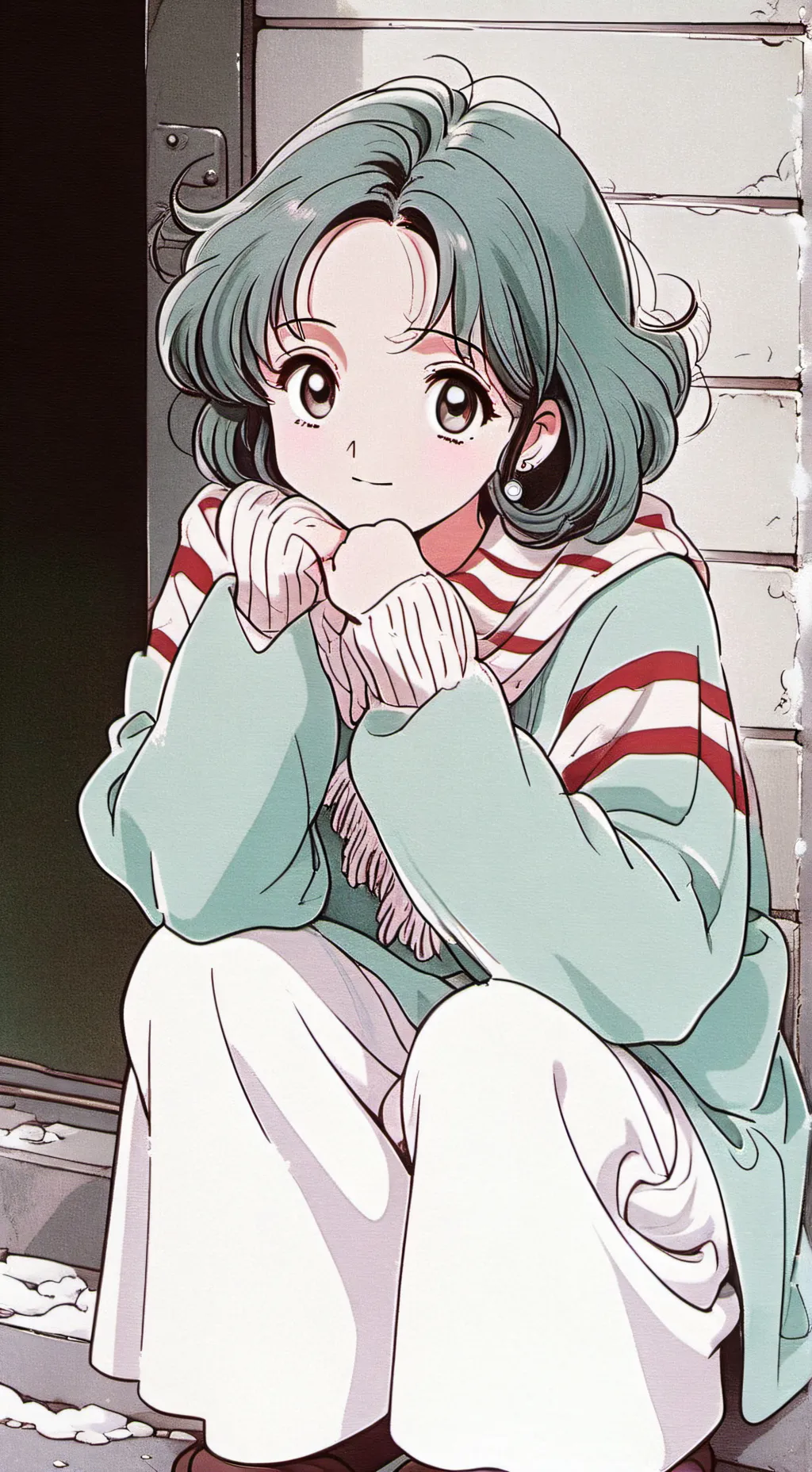 ai character: Hhomeless mom background