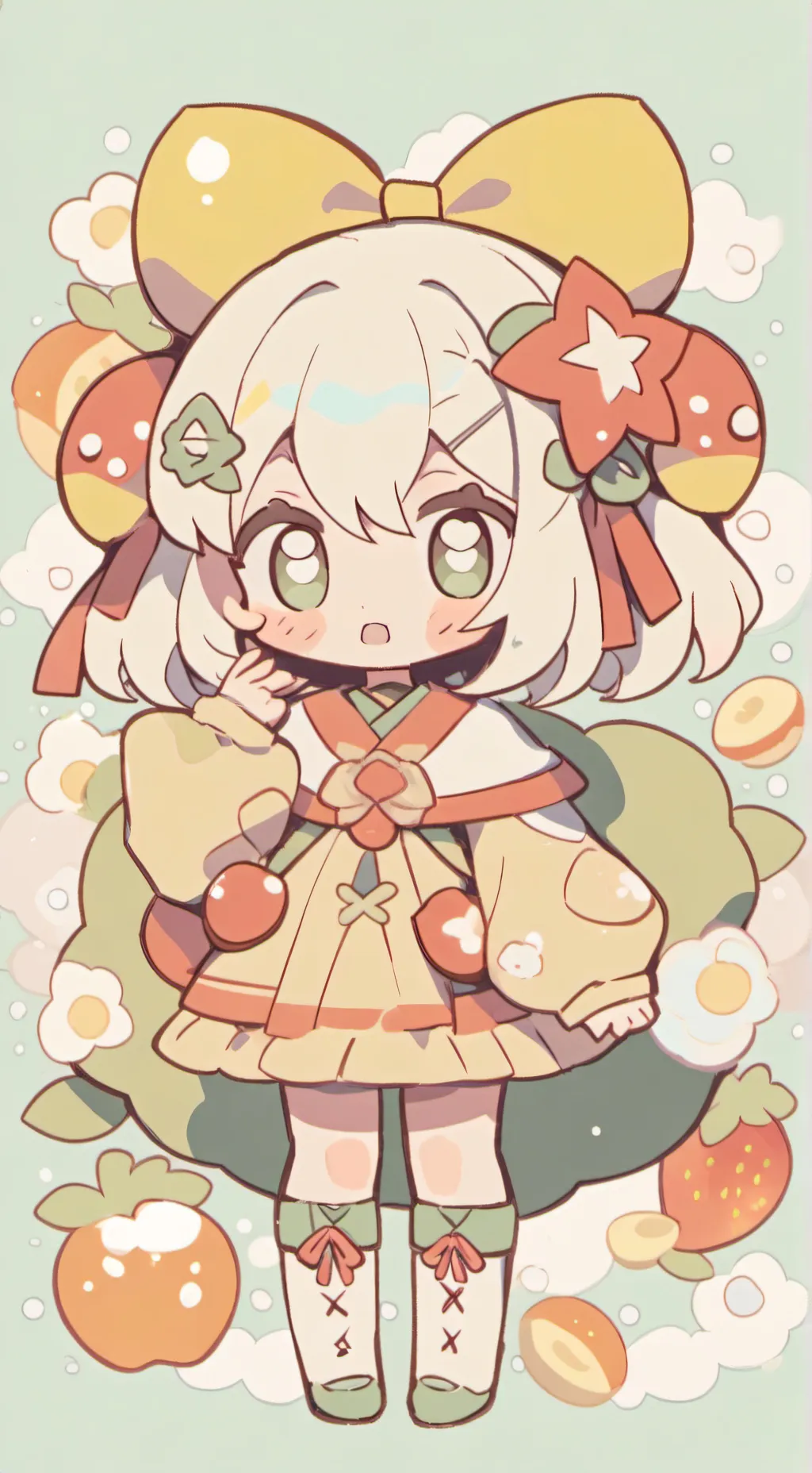 ai character: Harp background