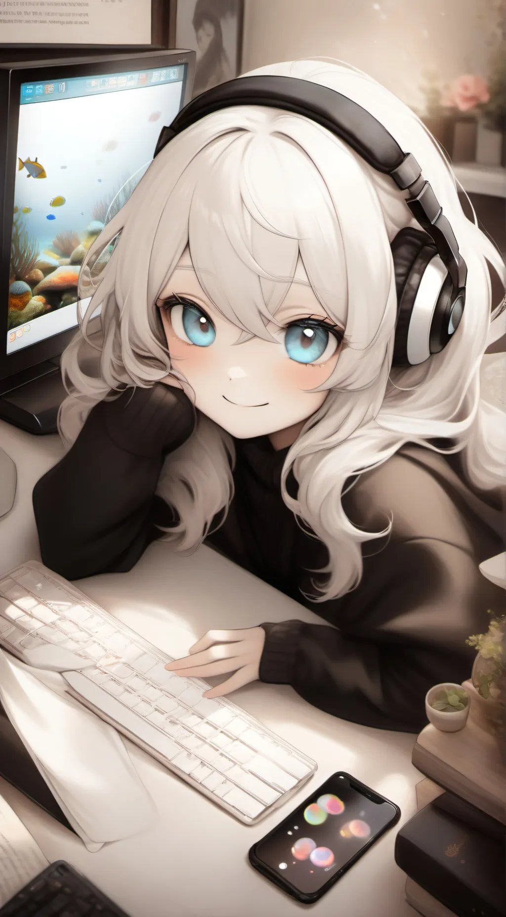 ai character: Pixel background