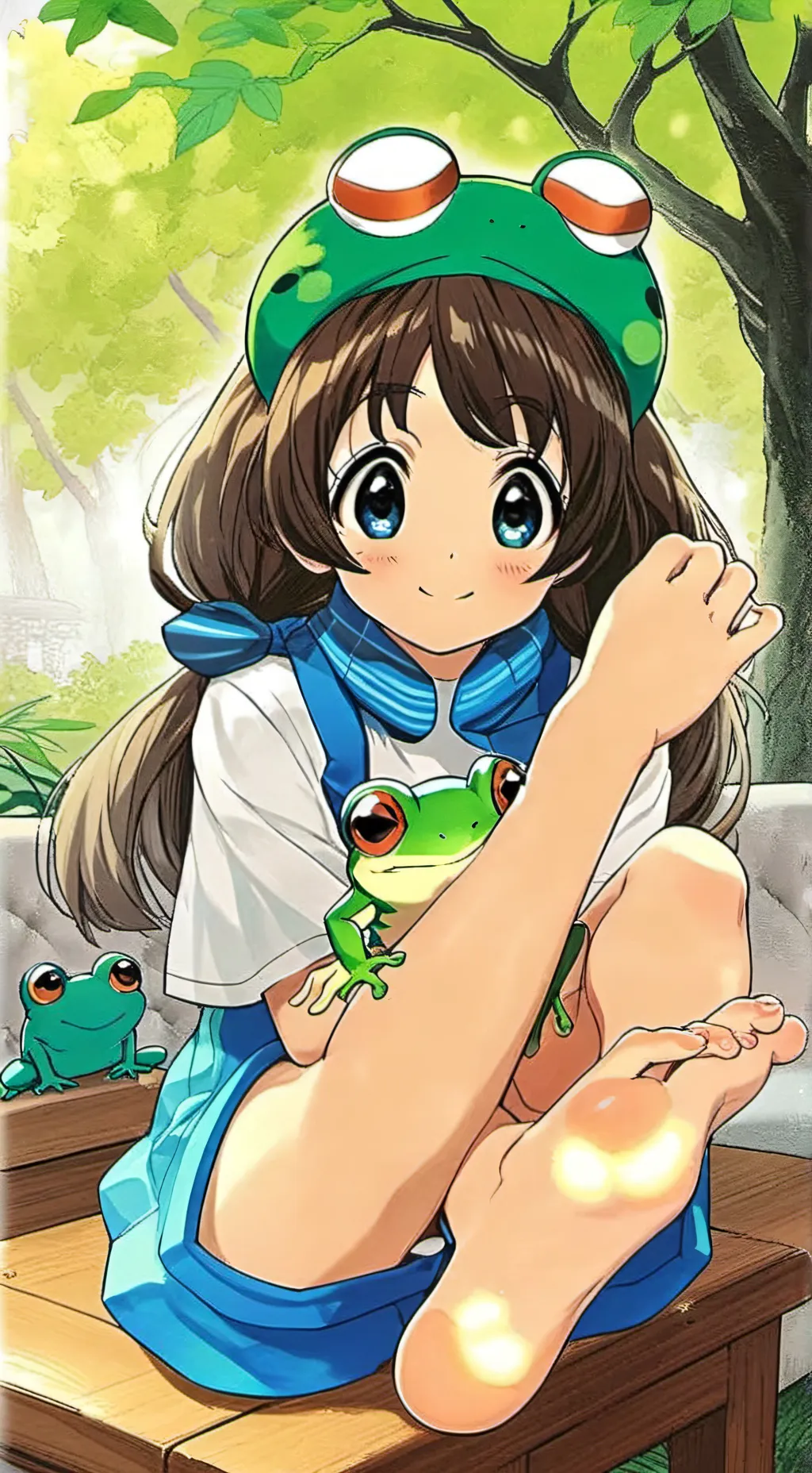 ai character: Froggy Furry Spiri background