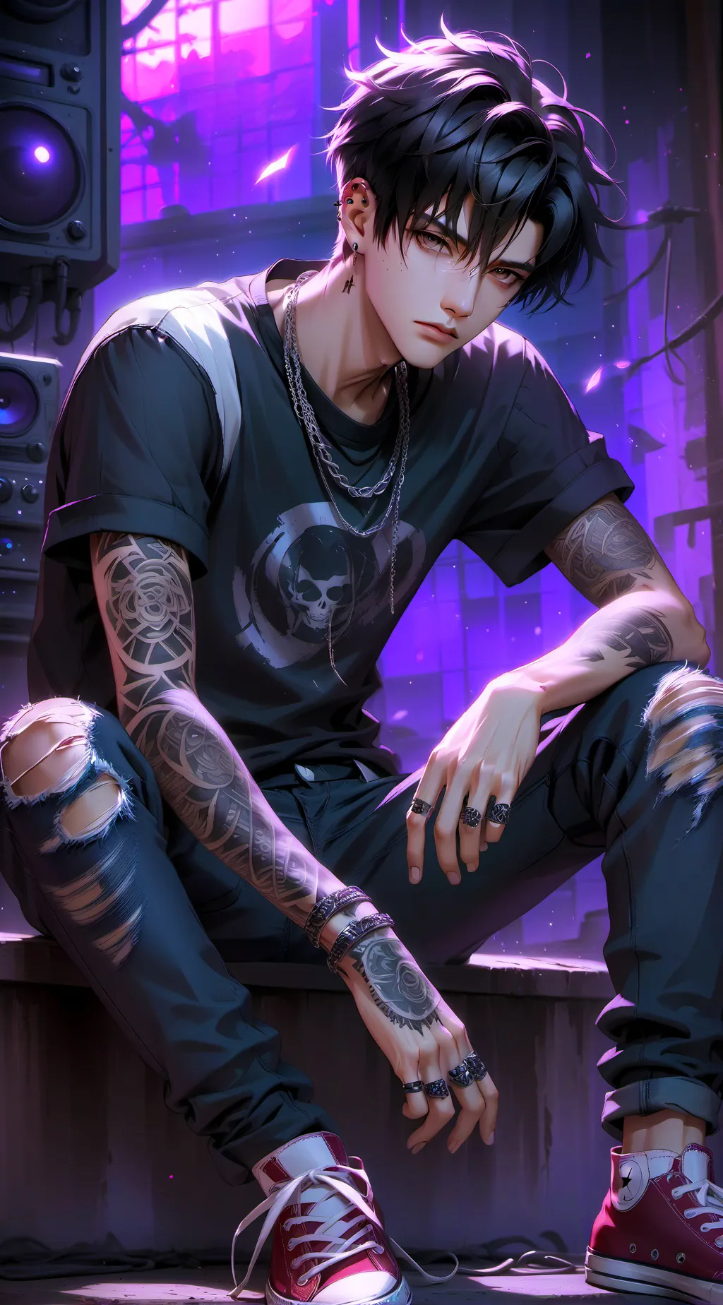 ai character: Jasper Onyx background