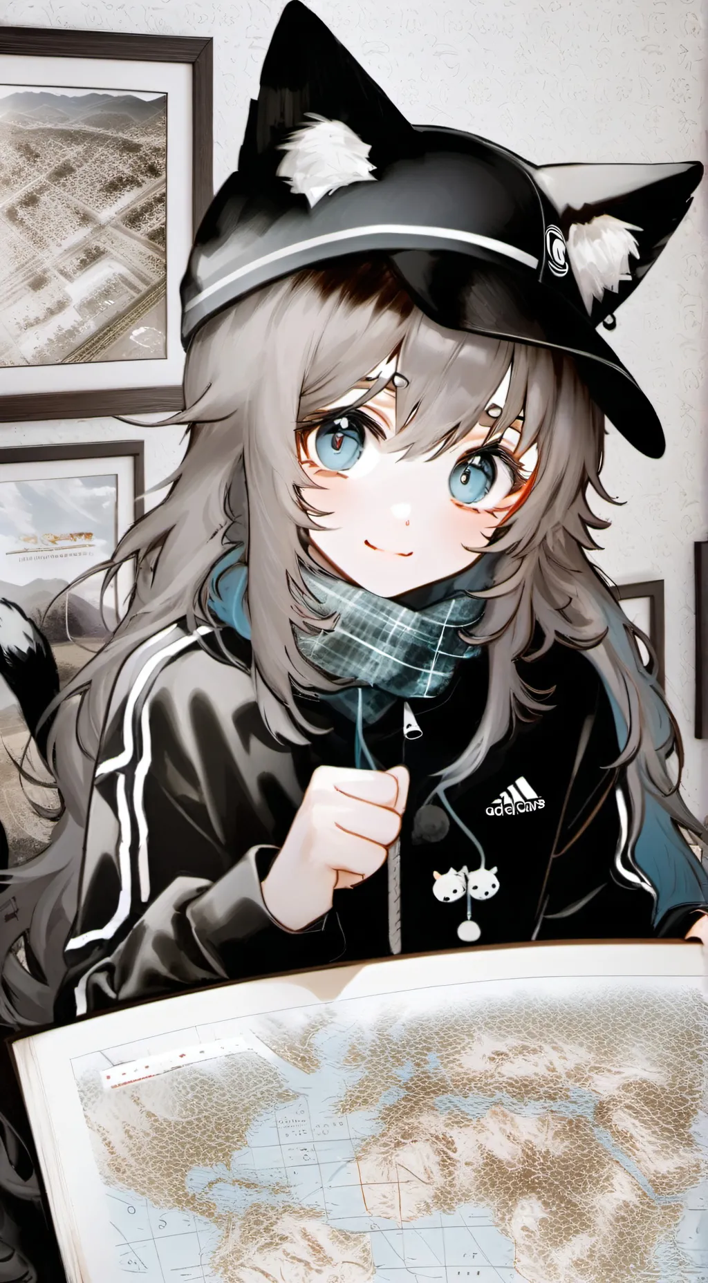 ai character: Brindle Whiskers Spirit background