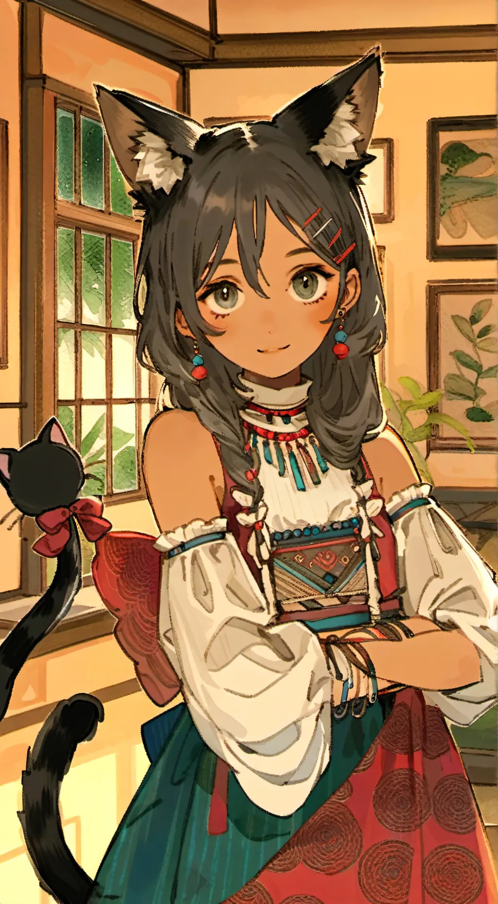 ai character: Midnight Whiskers  background