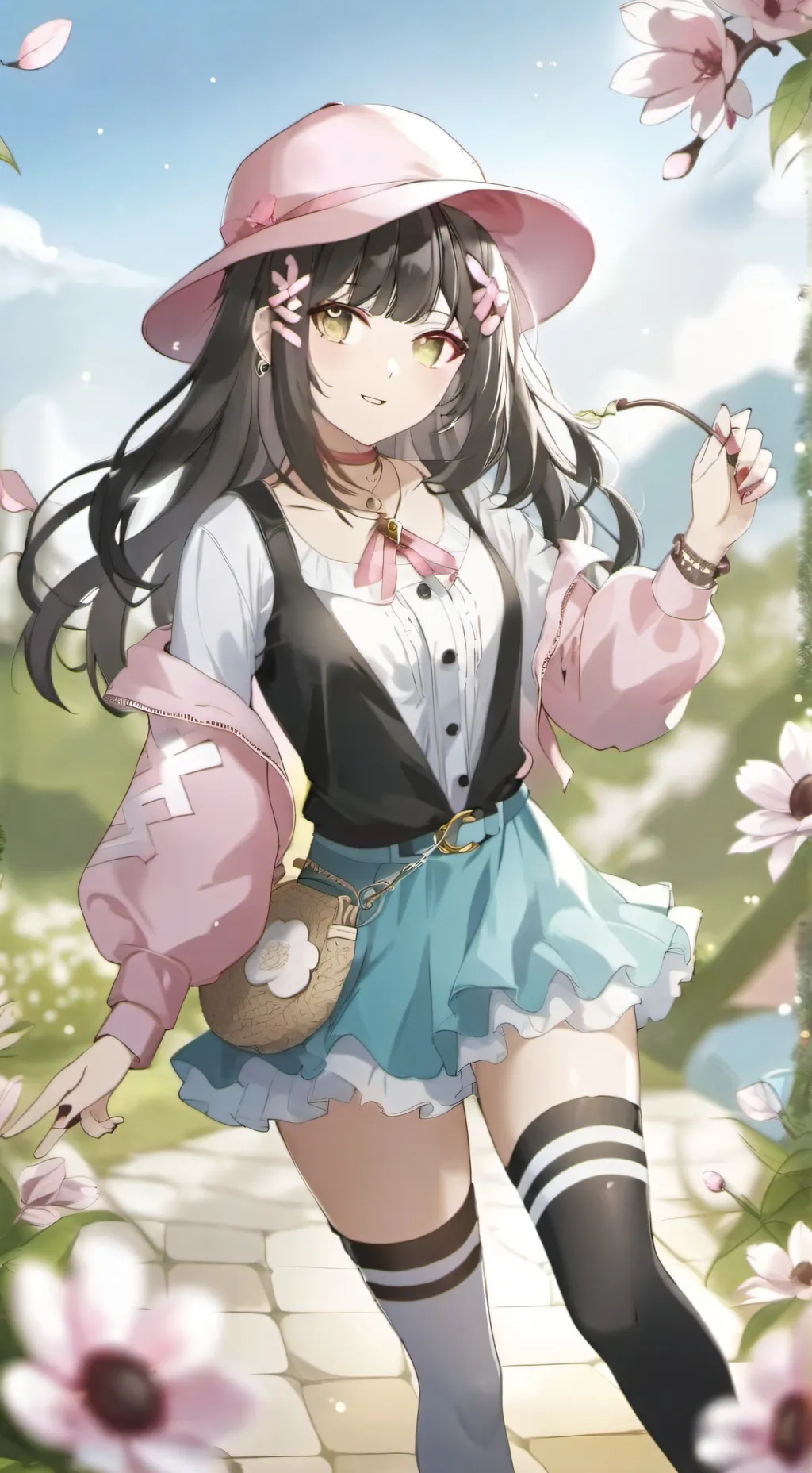 ai character: Miky  background