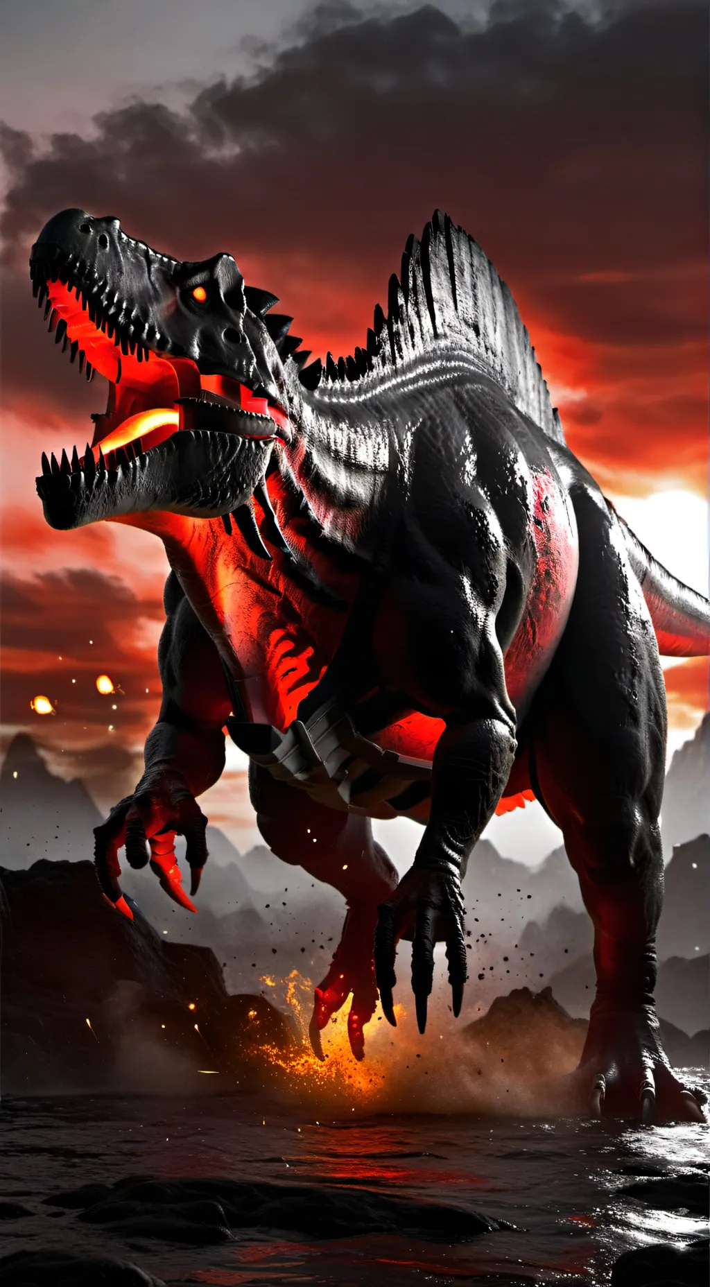 ai character: spinosaurus background