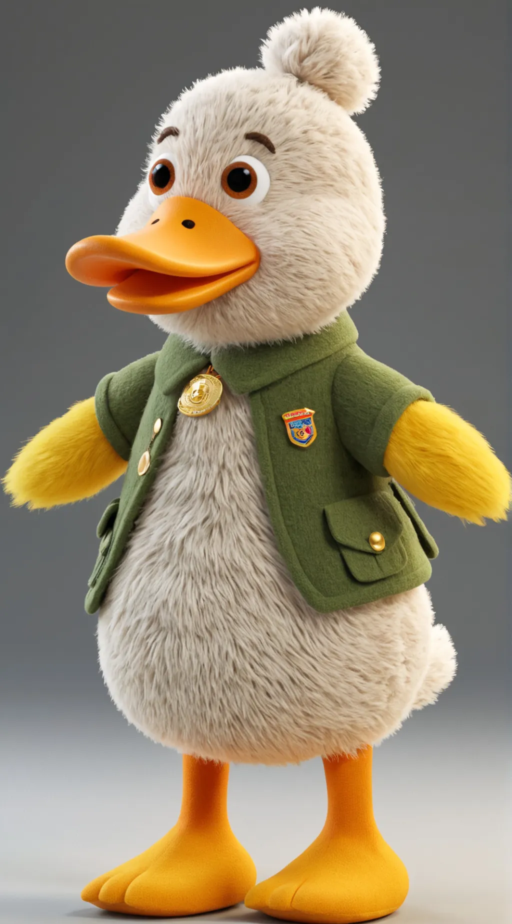 ai character: patito kuak background