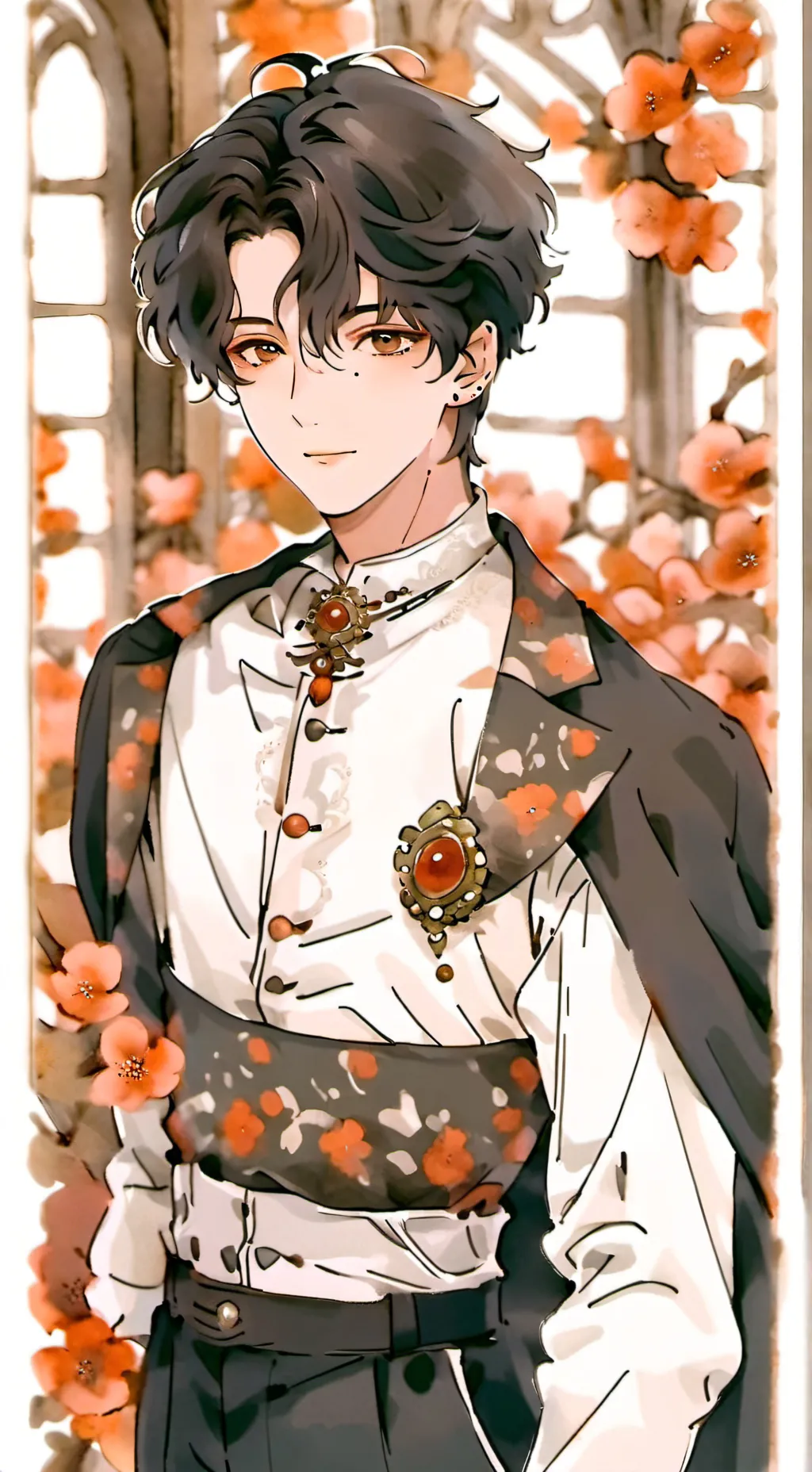 ai character: Andrea  background