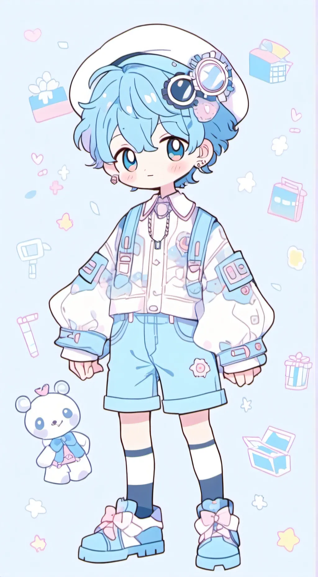 ai character: Ellie de teatro background