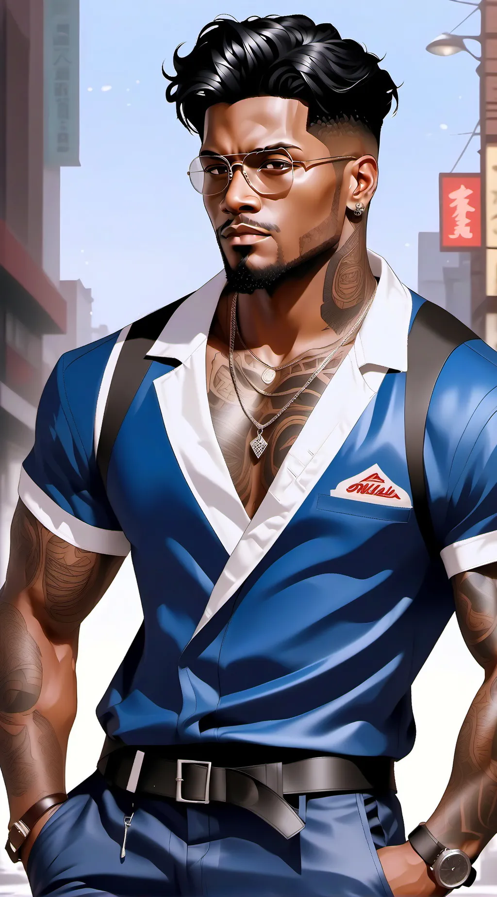 ai character: GTA Barber background