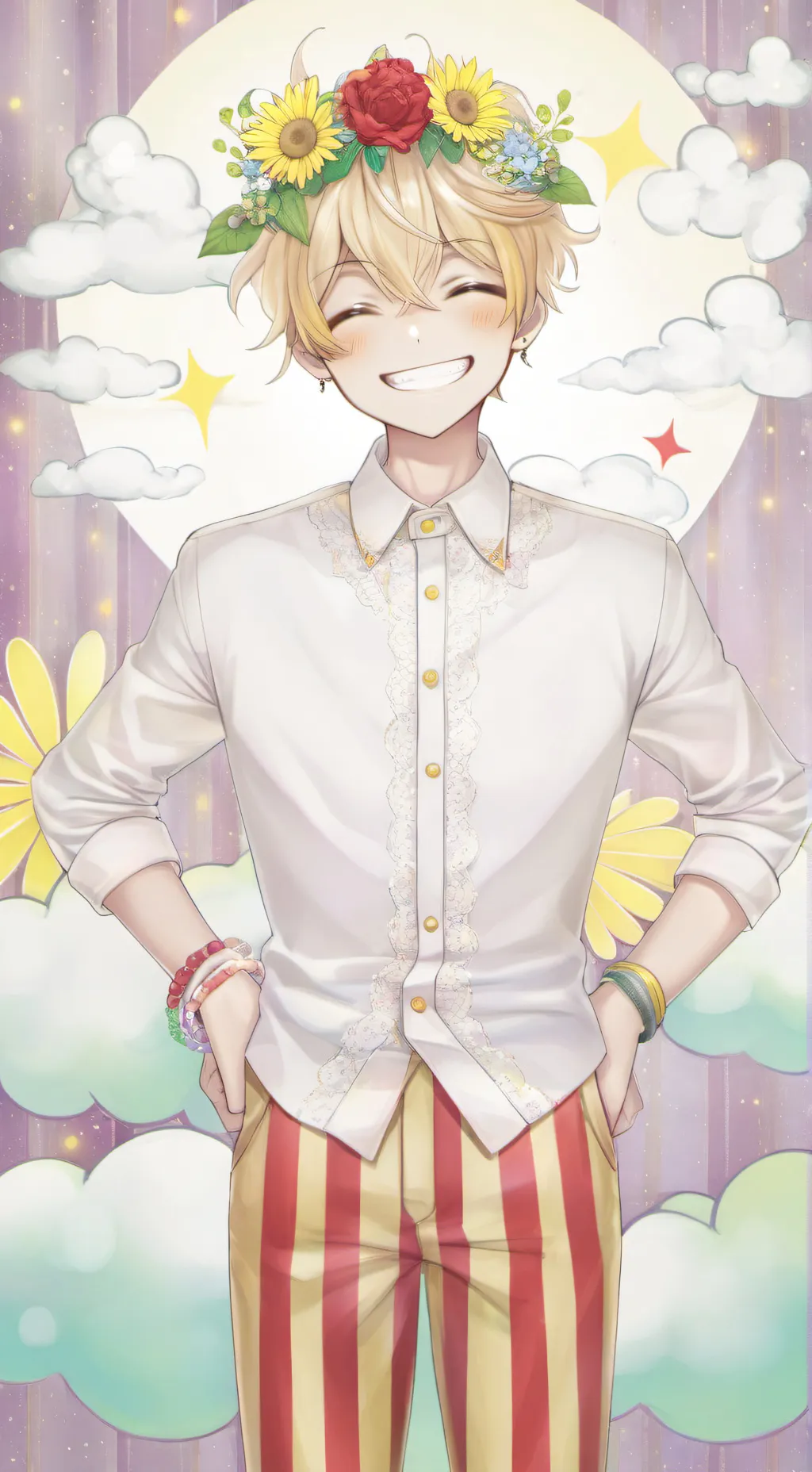 ai character: sunny background