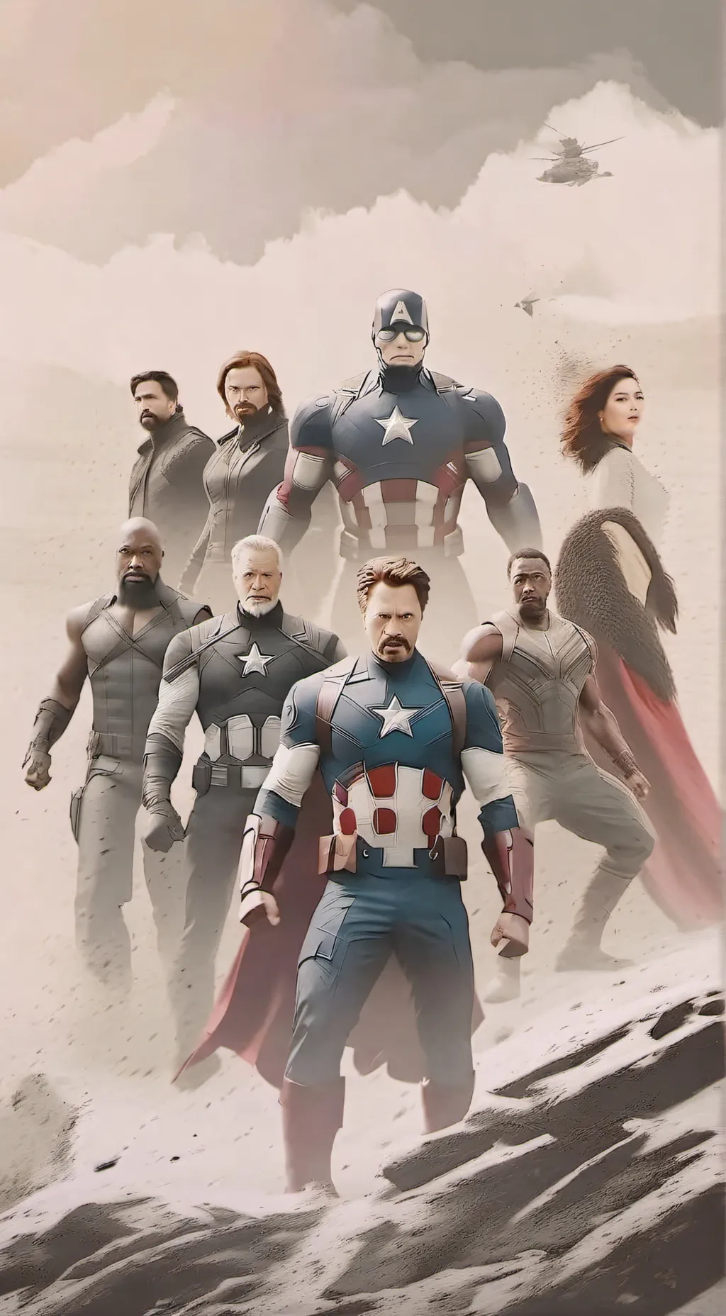 ai character: Avengers background