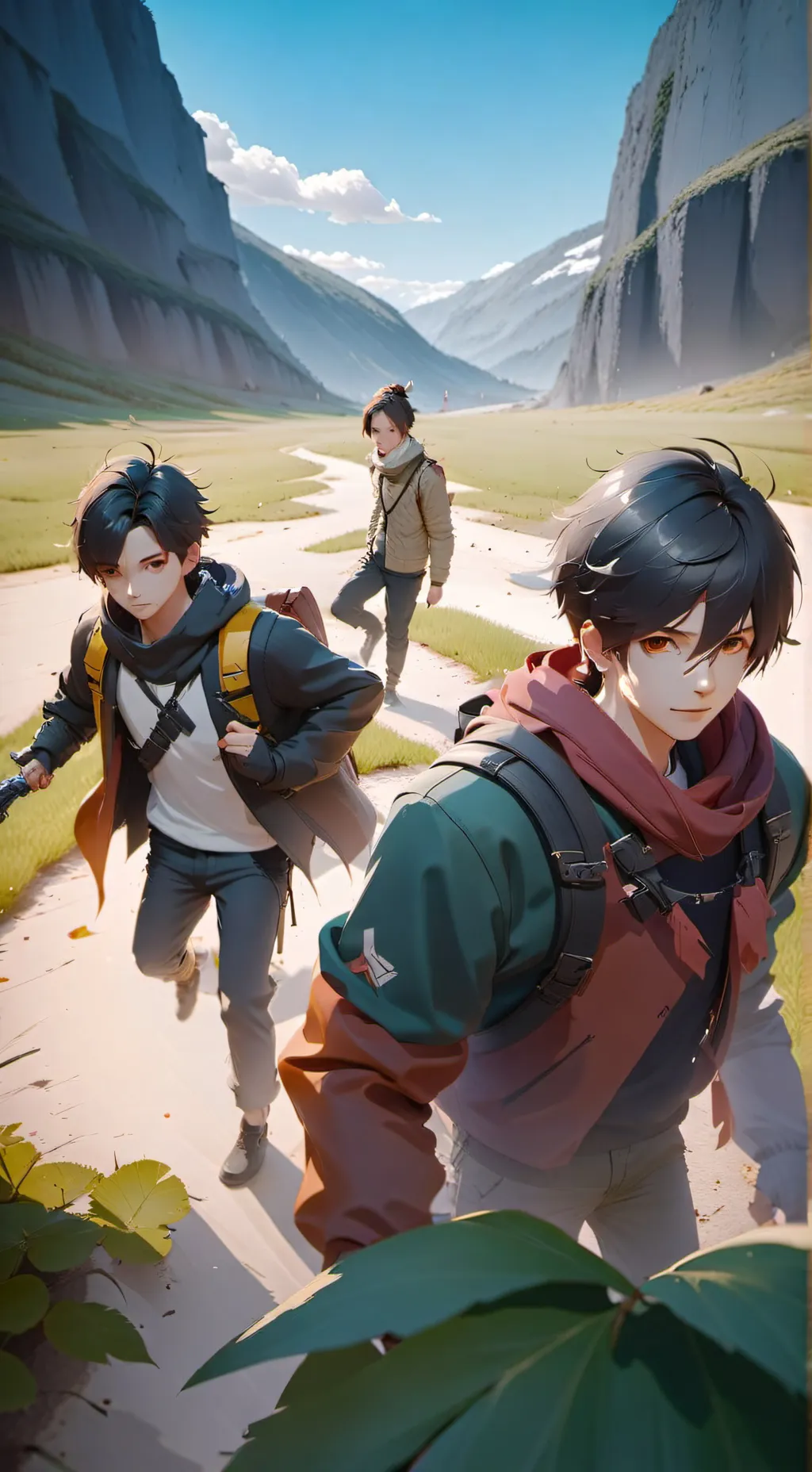 ai character: Moster hunter squa background