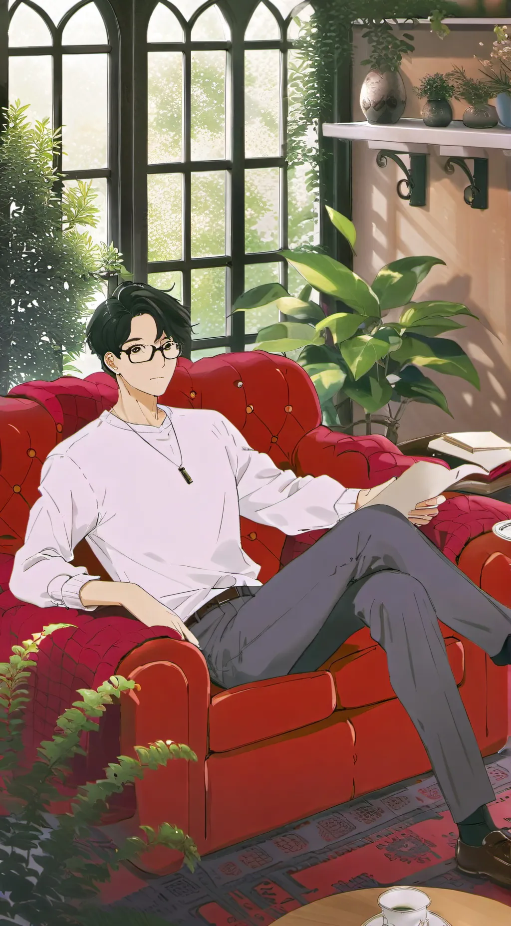 ai character: Кадзи background