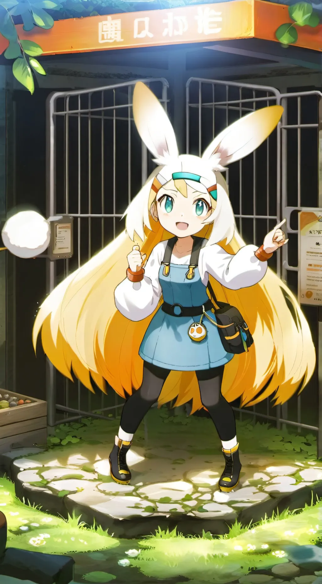 ai character: Scorebunny Pokémon background