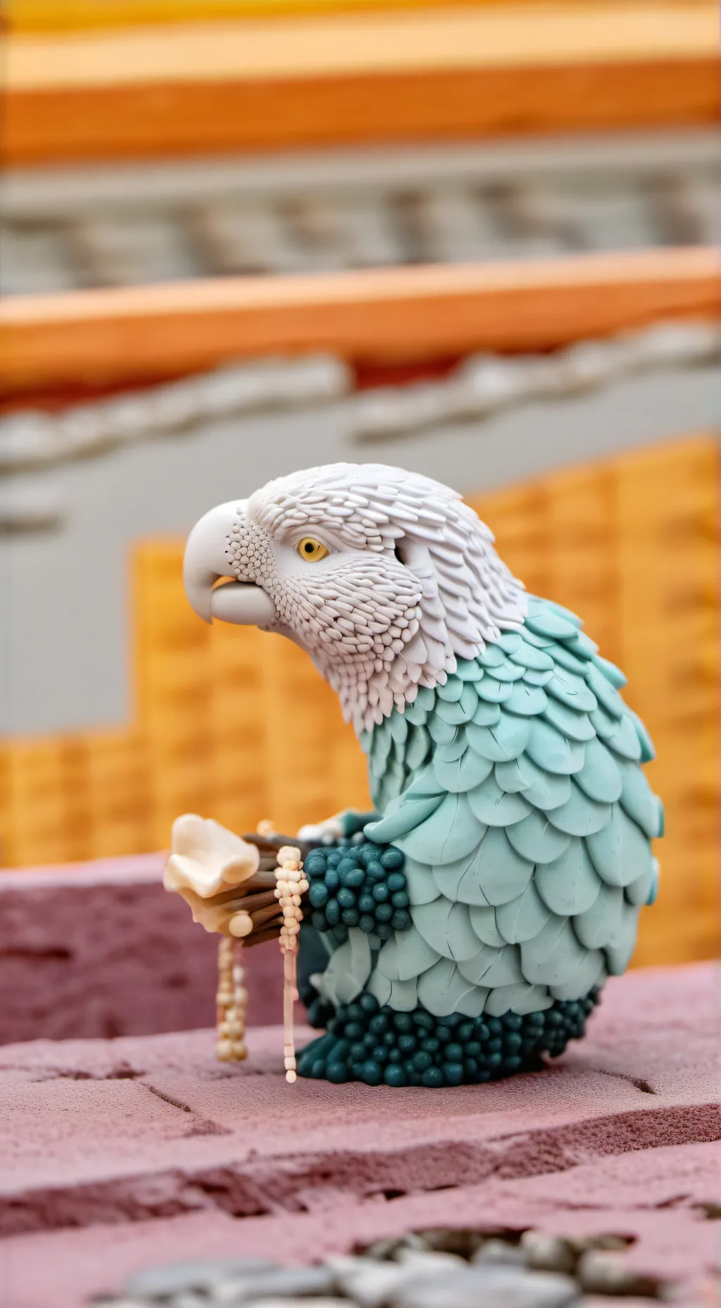 ai character: Abajudna bird background