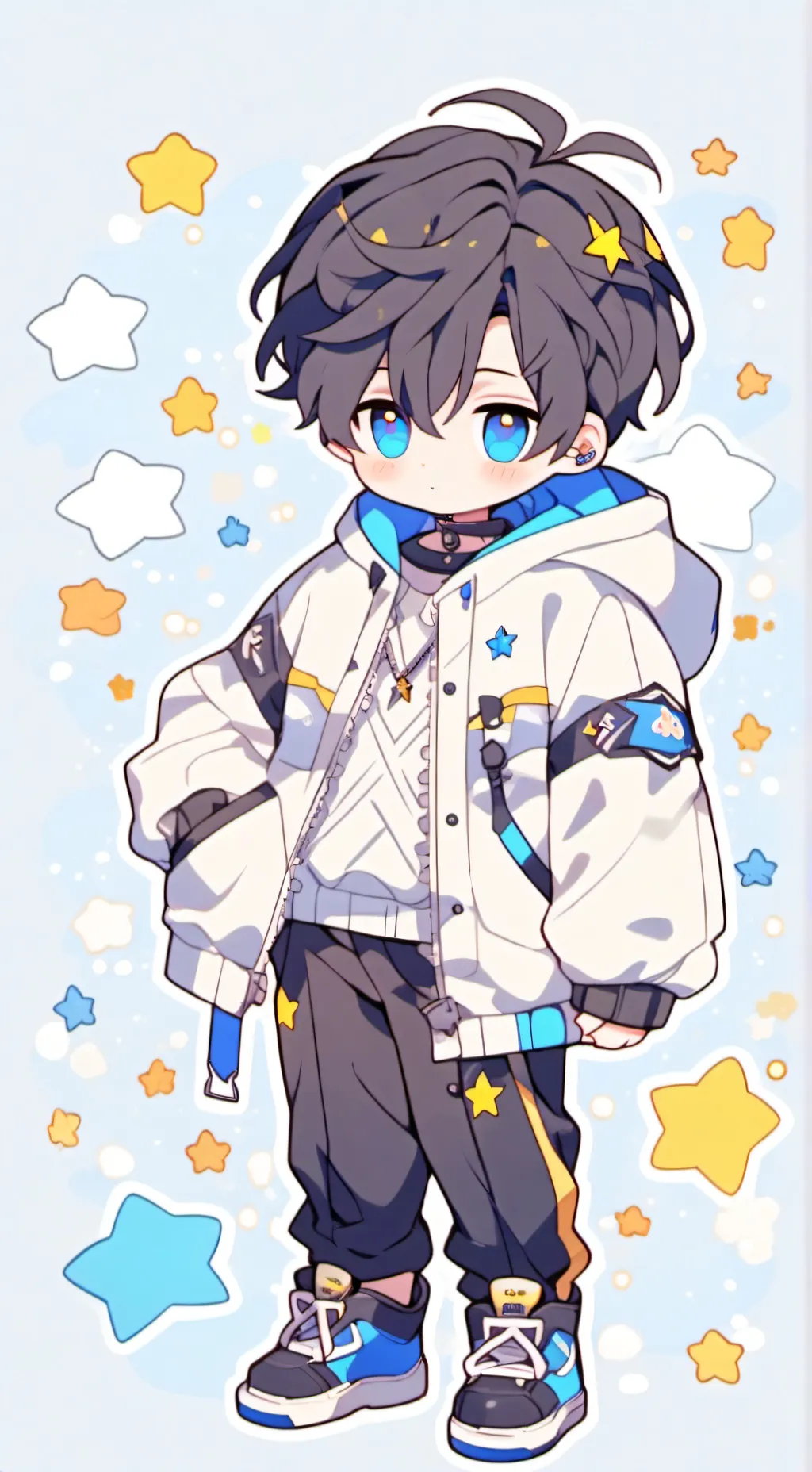 ai character: Mha prof halloween background