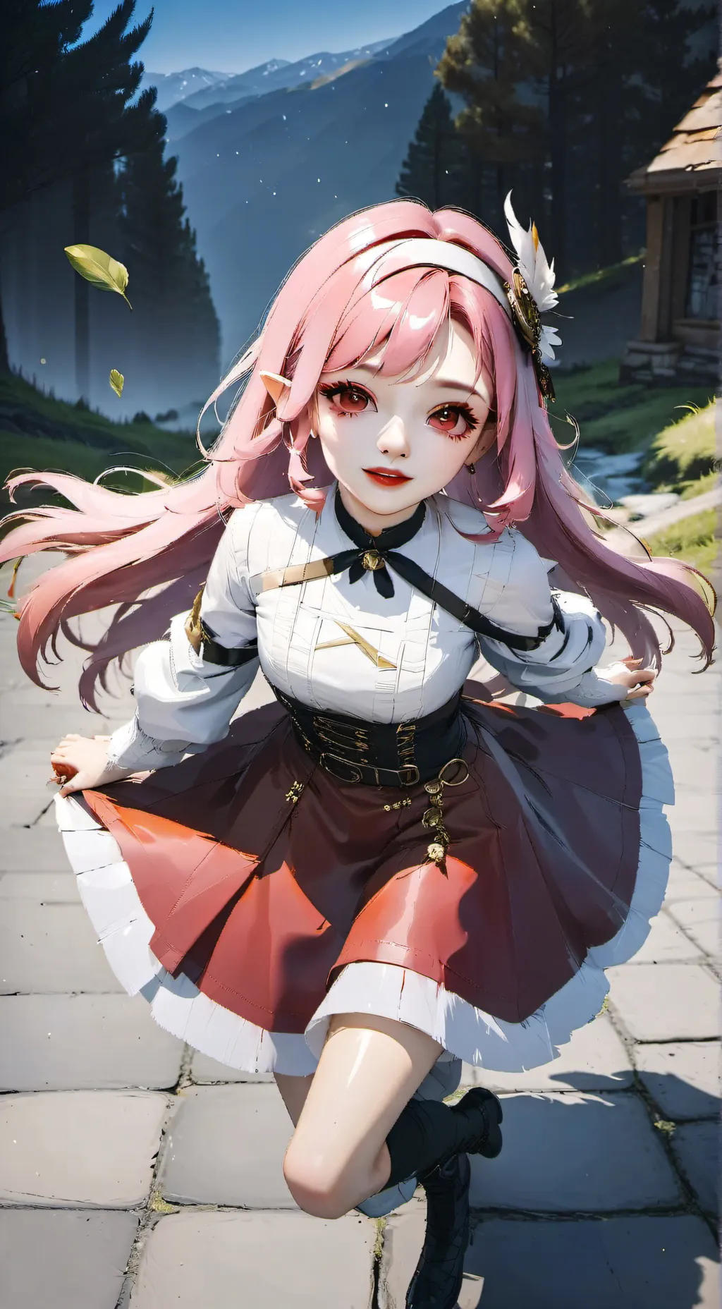 ai character: Amy rose  background