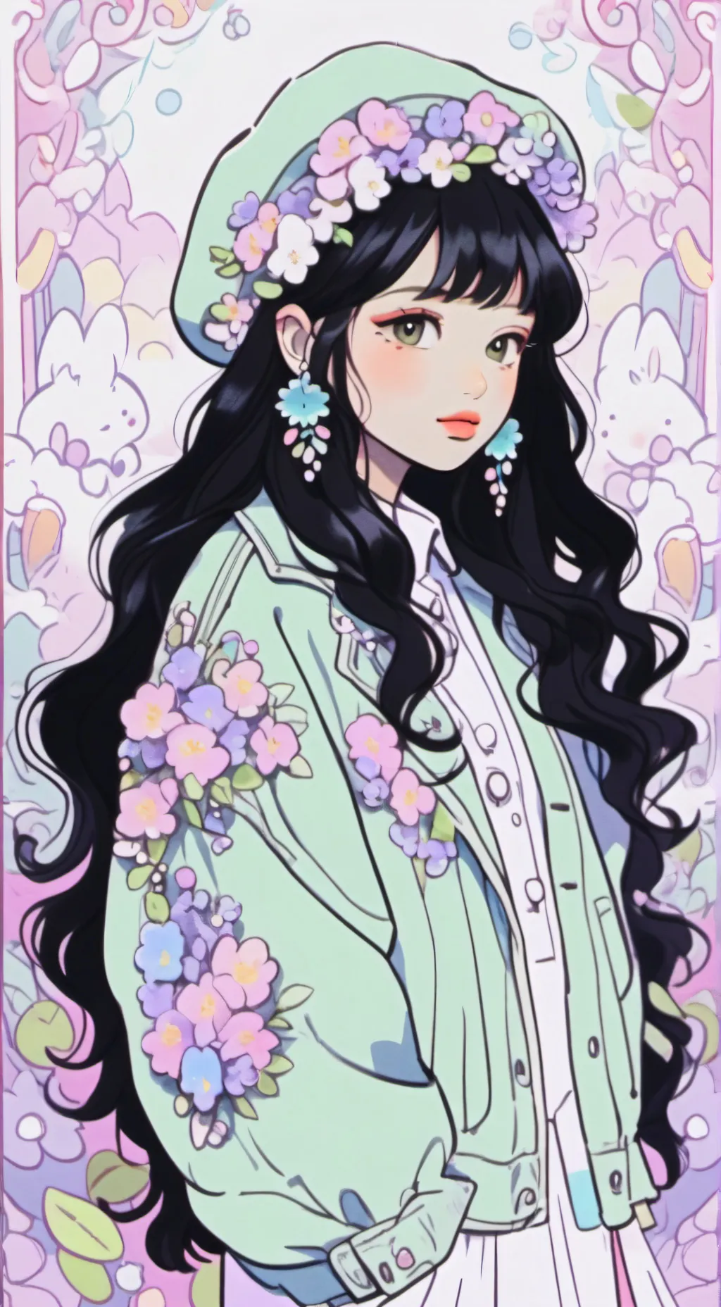 ai character: BTS a jealous girl background