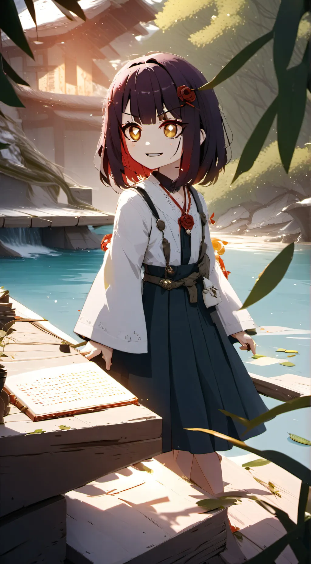 ai character: jardim secreto  background