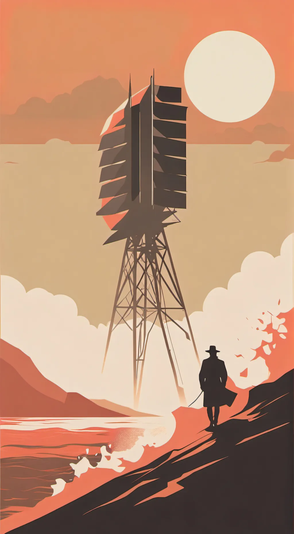 ai character: Lucifer vs Azrael background