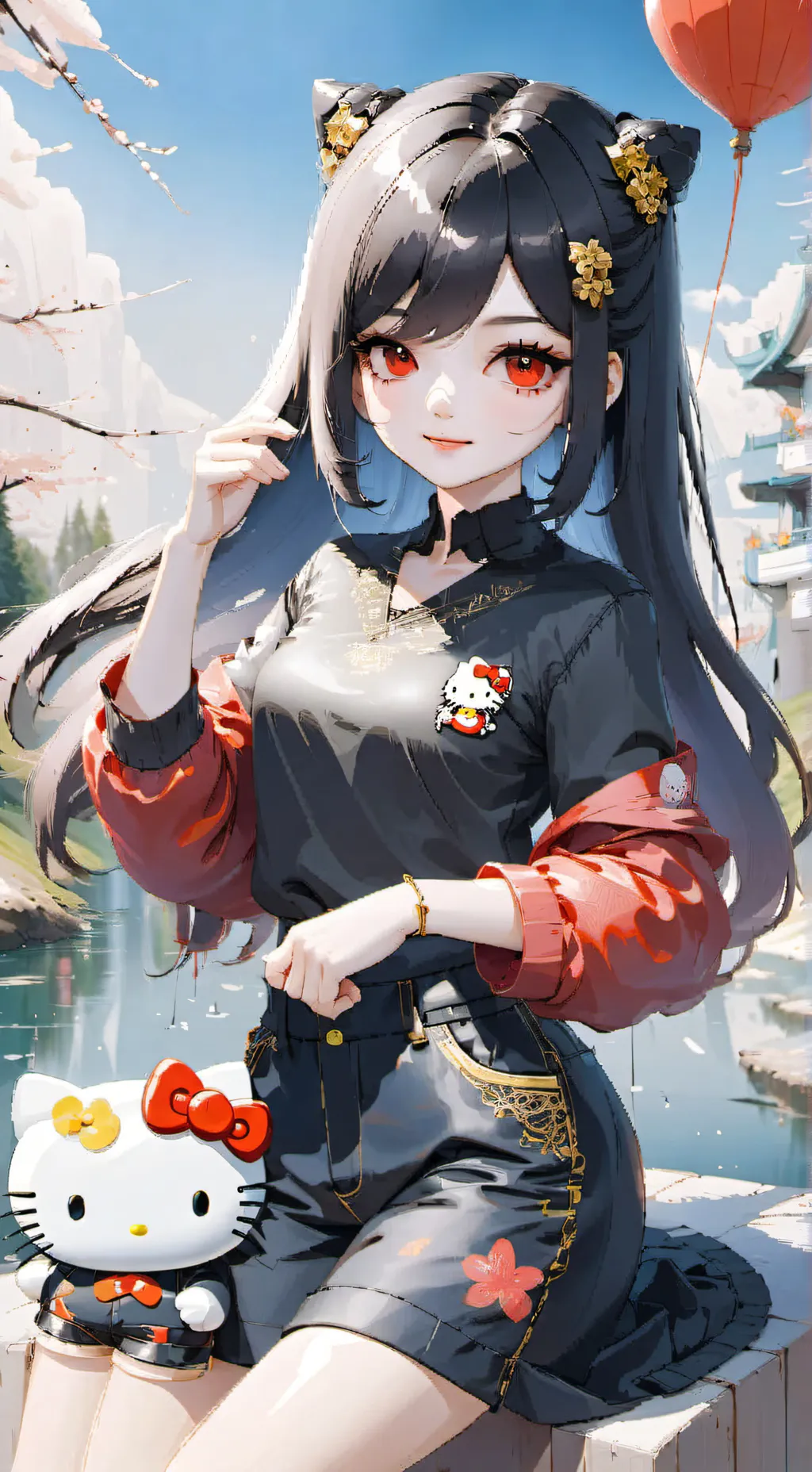 ai character: Izumi  background