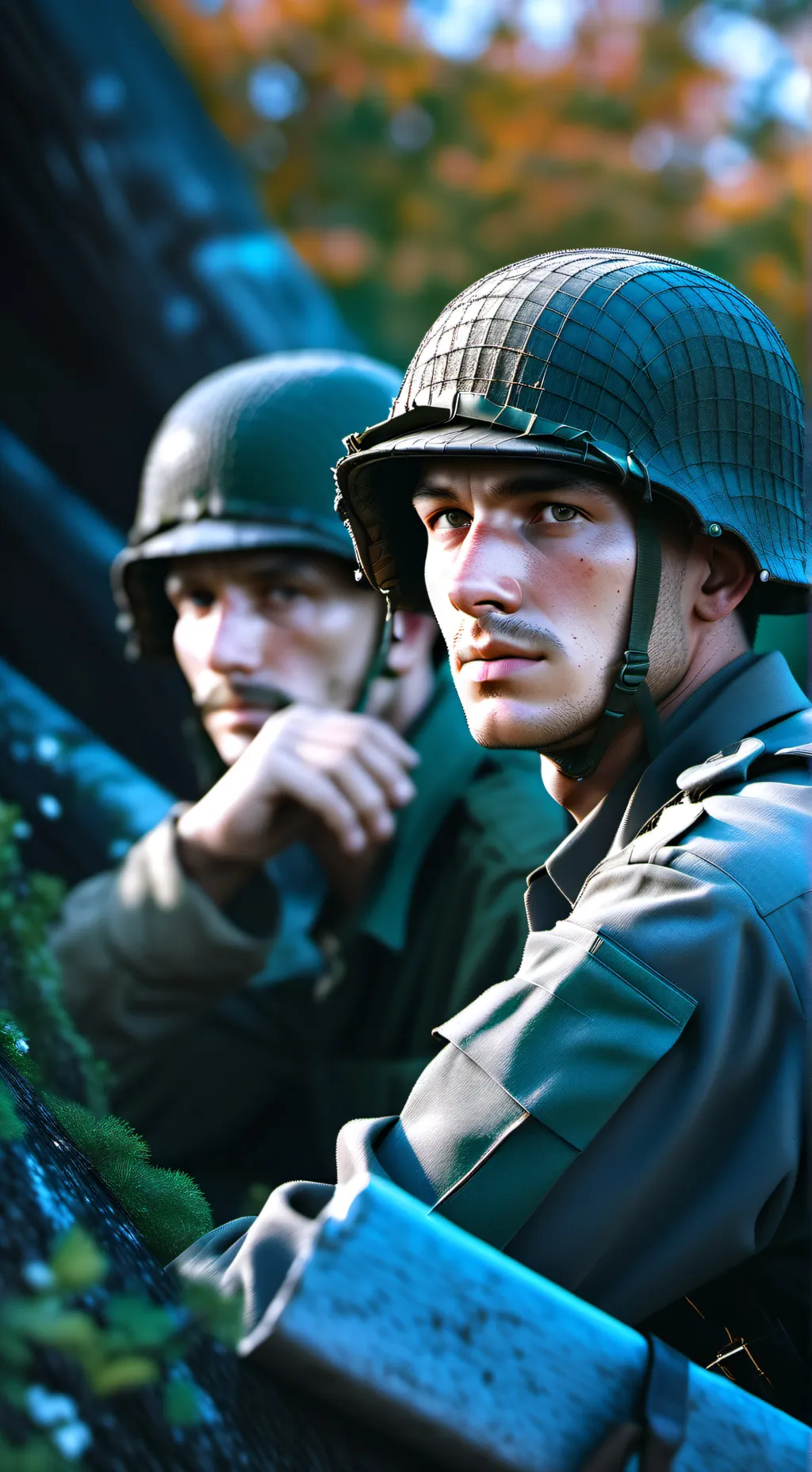 ai character: world war  background