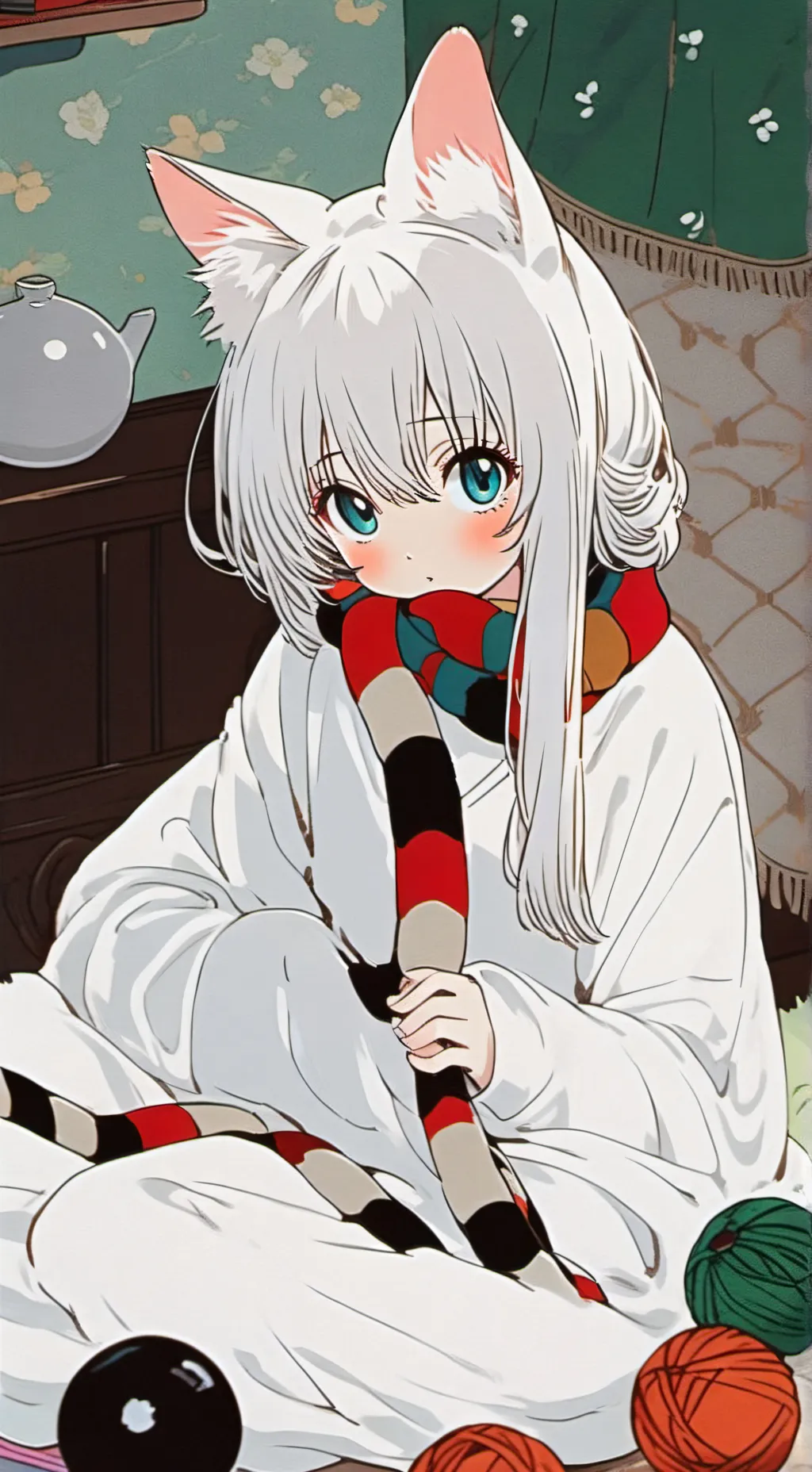 ai character: Rachel the Cat Furry background