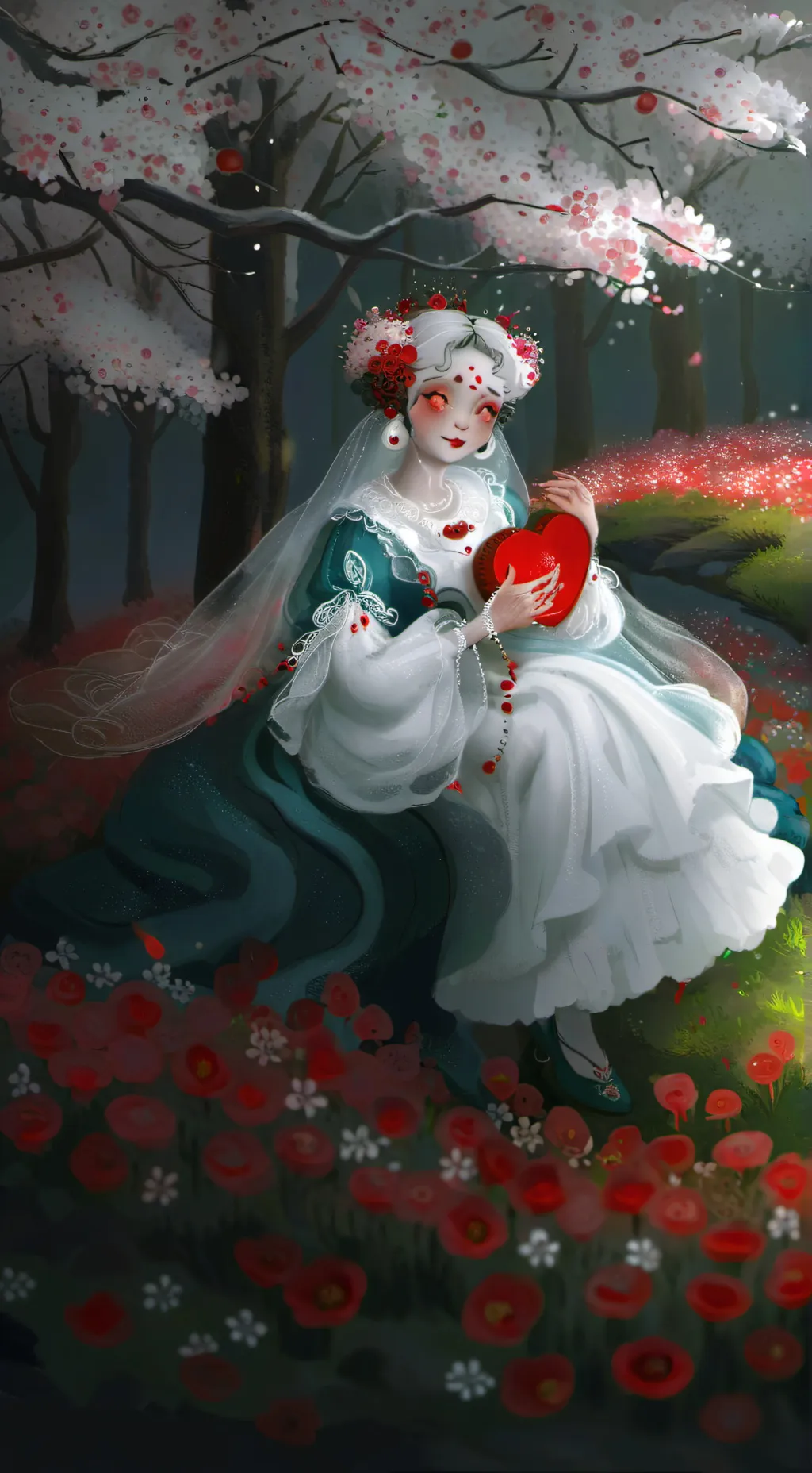 ai character: horror background