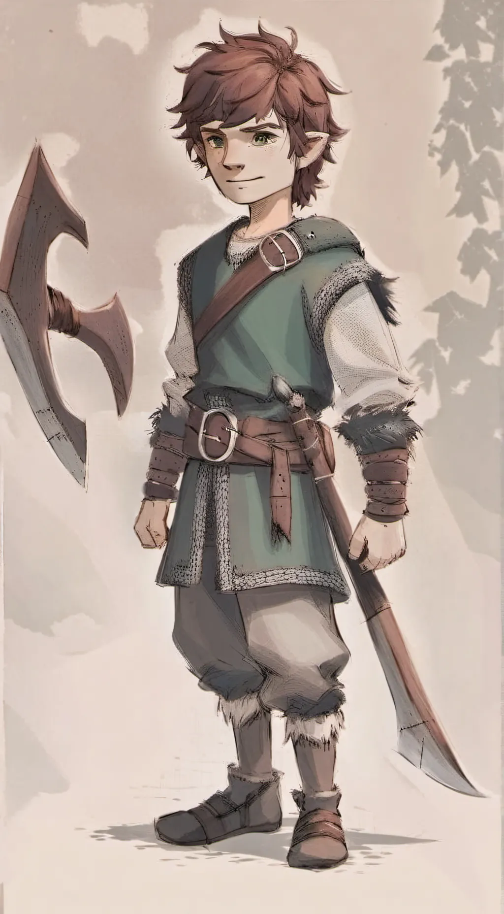 ai character: Hiccup  background