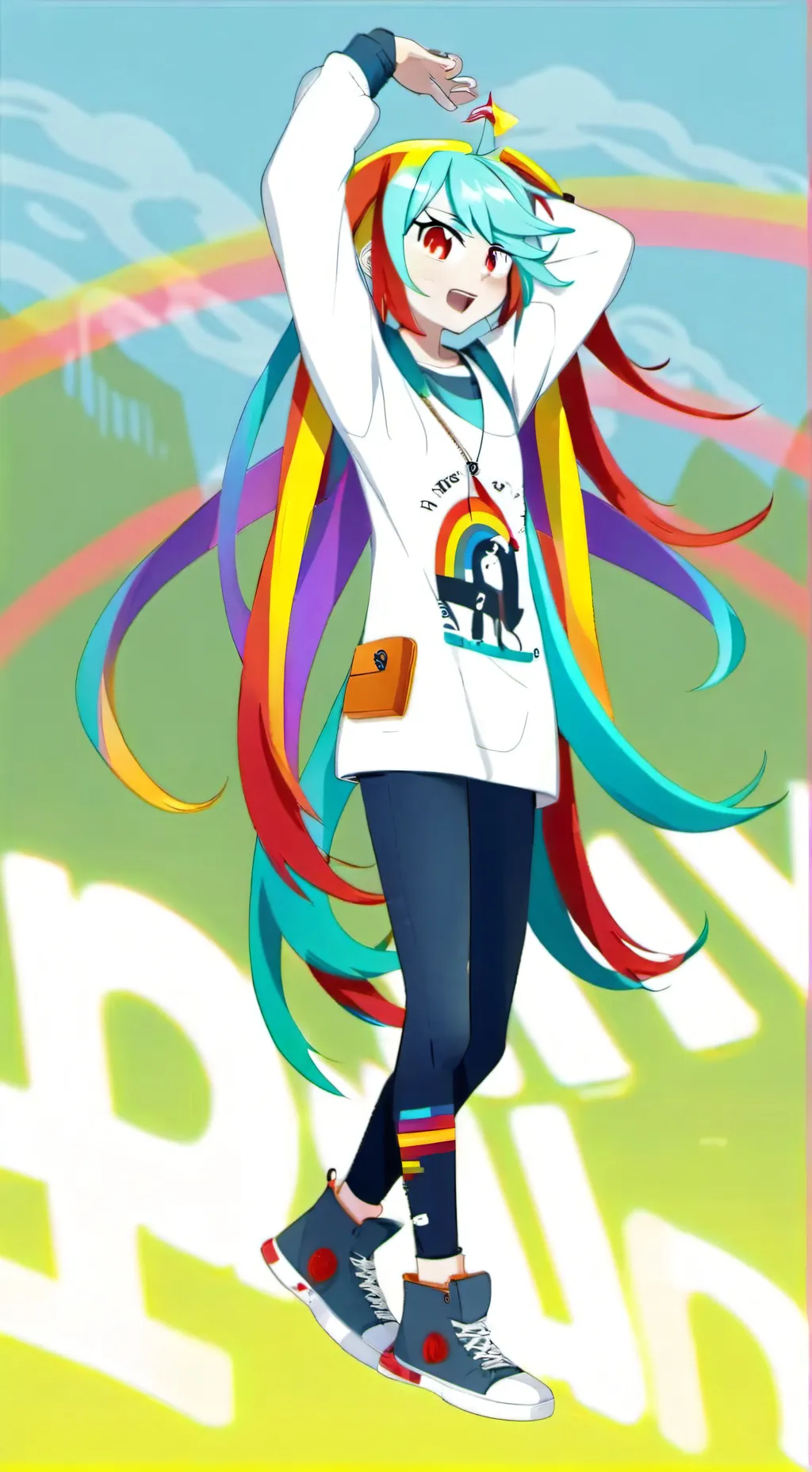 ai character: Rainbow Dash background
