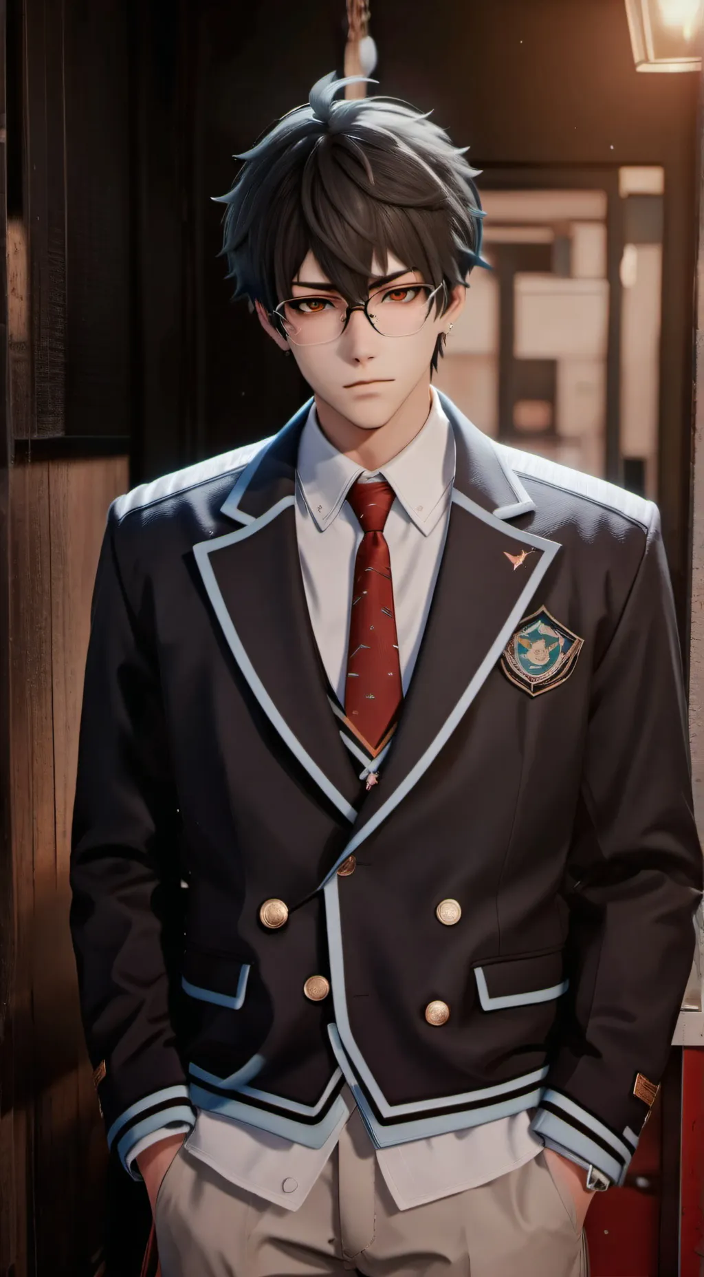 ai character: Nathan Kurosaki  background