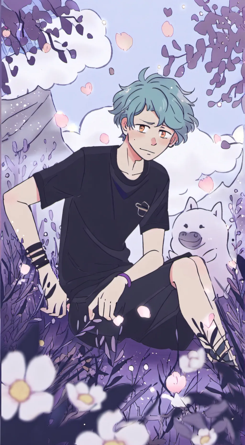 ai character: ★MINT★ background