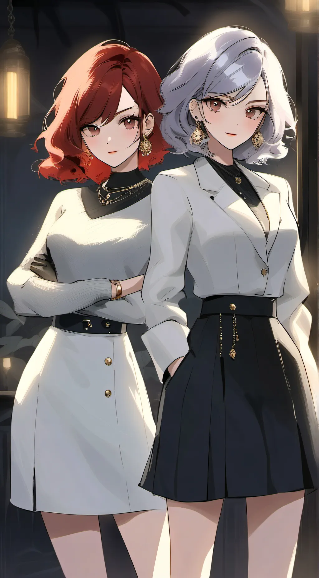 ai character: Jennie & Ivy  background